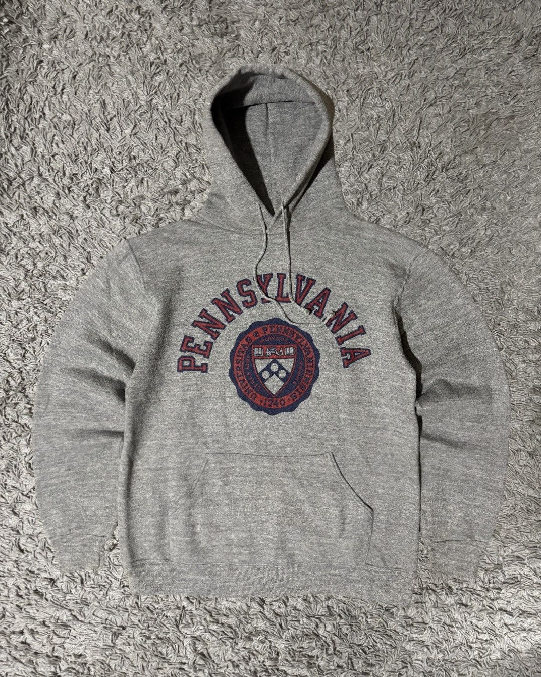 Russell Athletic 1980’s Russell Athletic “Pennsylvania” Heather Grey Hoodie Size US M / EU 48-50 / 2 - 1 Thumbnail