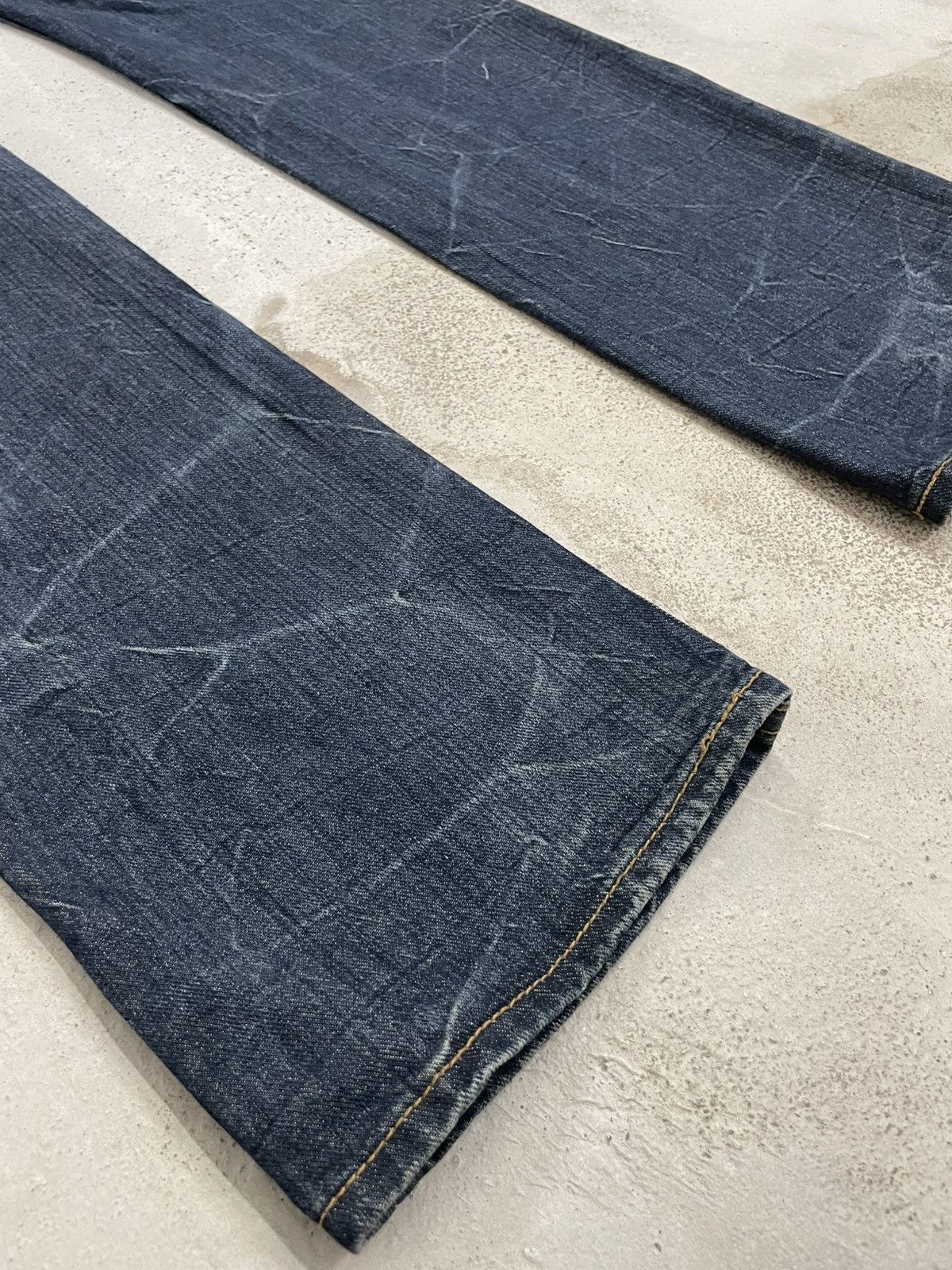 Designer × Japanese Brand Y2K Graffiti Embroidery Honeycomb Whisker Button Denim Size US 33 - 13 Thumbnail