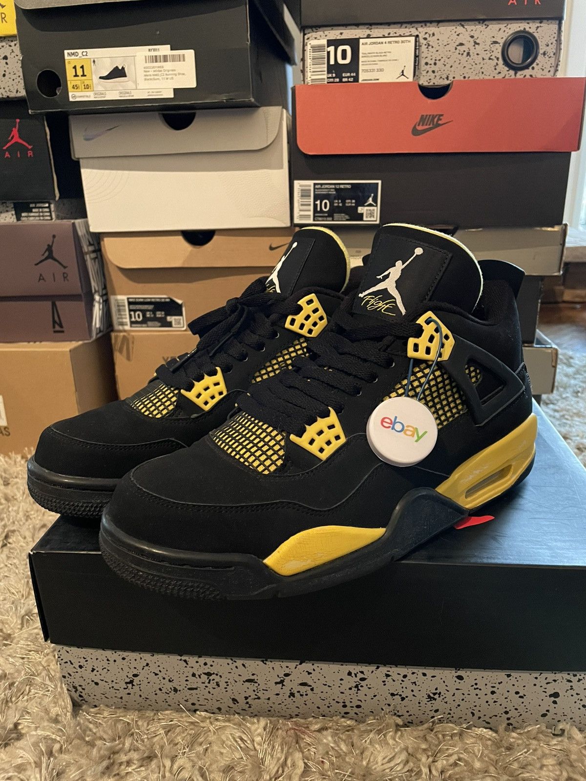 Jordan Brand Jordan 4 Thunder 2012 Size US 9 / EU 42 - 1 Thumbnail