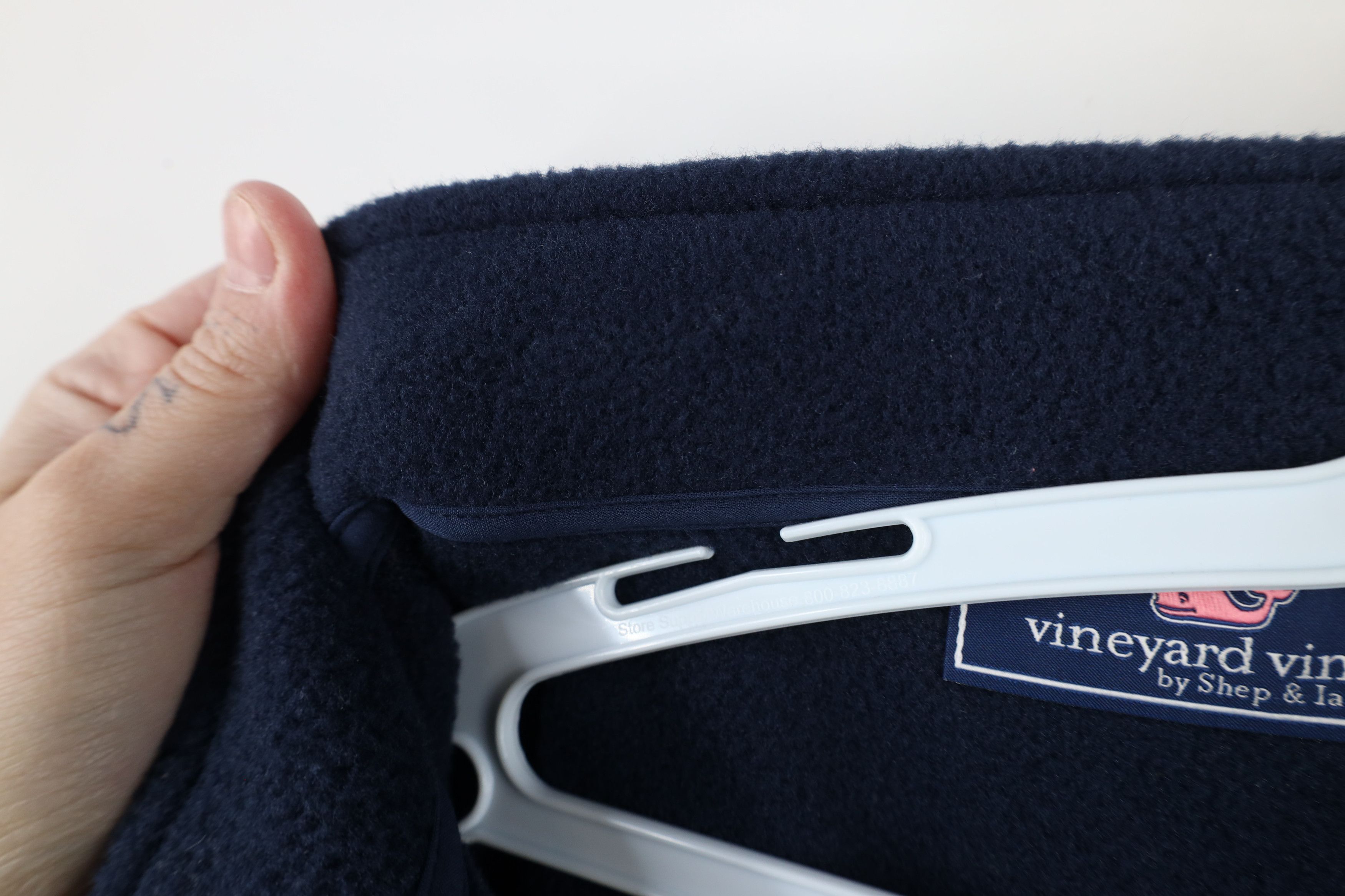 Vineyard Vines × Vintage Vineyard Vines Fleece Harbor Full Zip Vest Jacket Navy Blue Size US L / EU 52-54 / 3 - 6 Thumbnail
