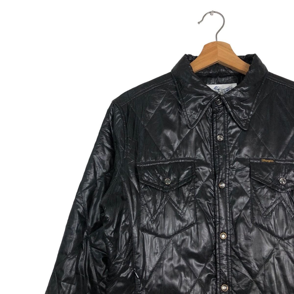 Japanese Brand 🔥Vintage Biker Jacket Wrangler Greens Boro Usa Light Puffer Size US M / EU 48-50 / 2 - 7 Thumbnail