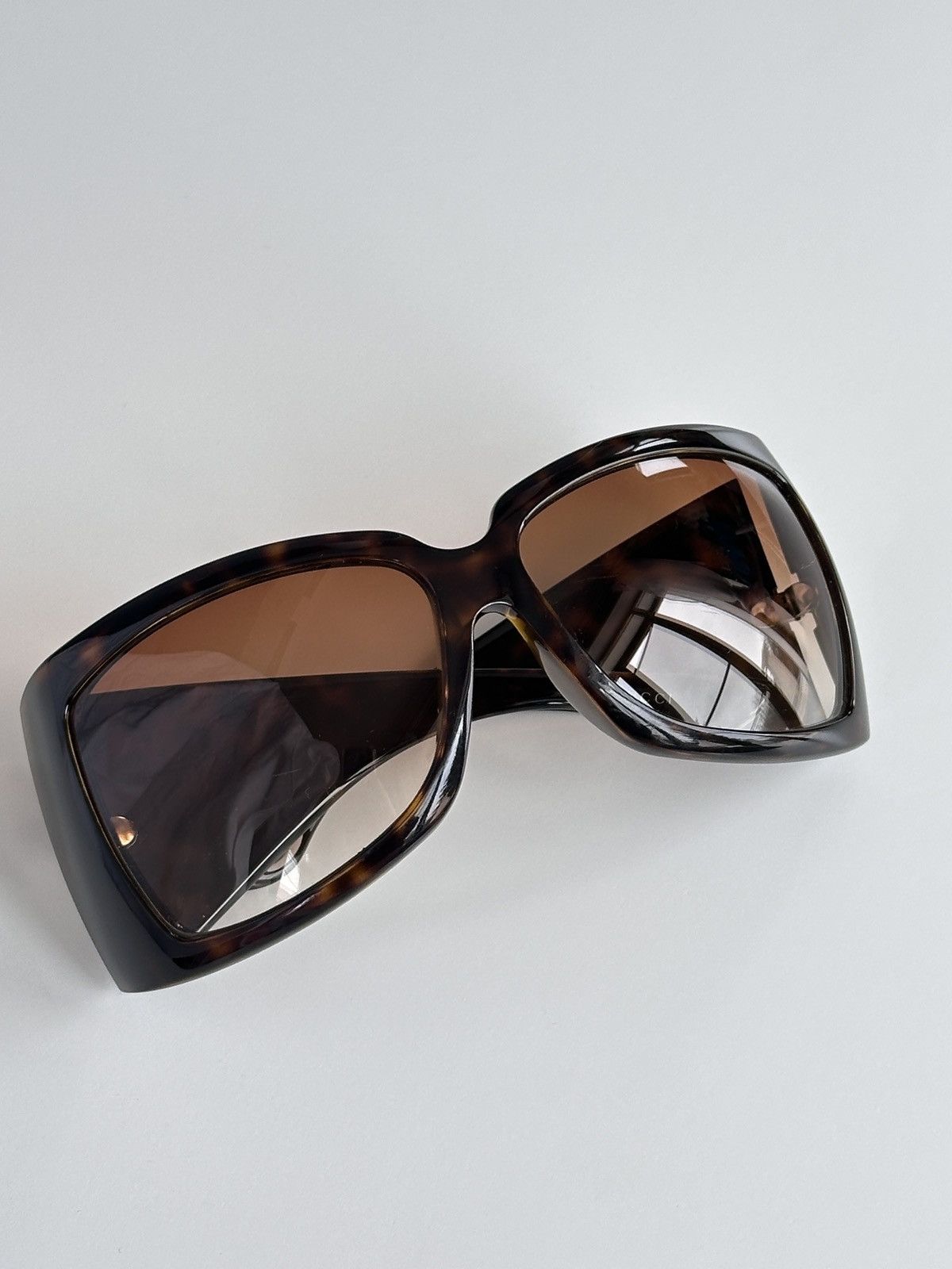 Gucci GUCCI Shield Mask Oversized Sunglasses Leopard GG 2961/S Y2K Size ONE SIZE - 13 Thumbnail