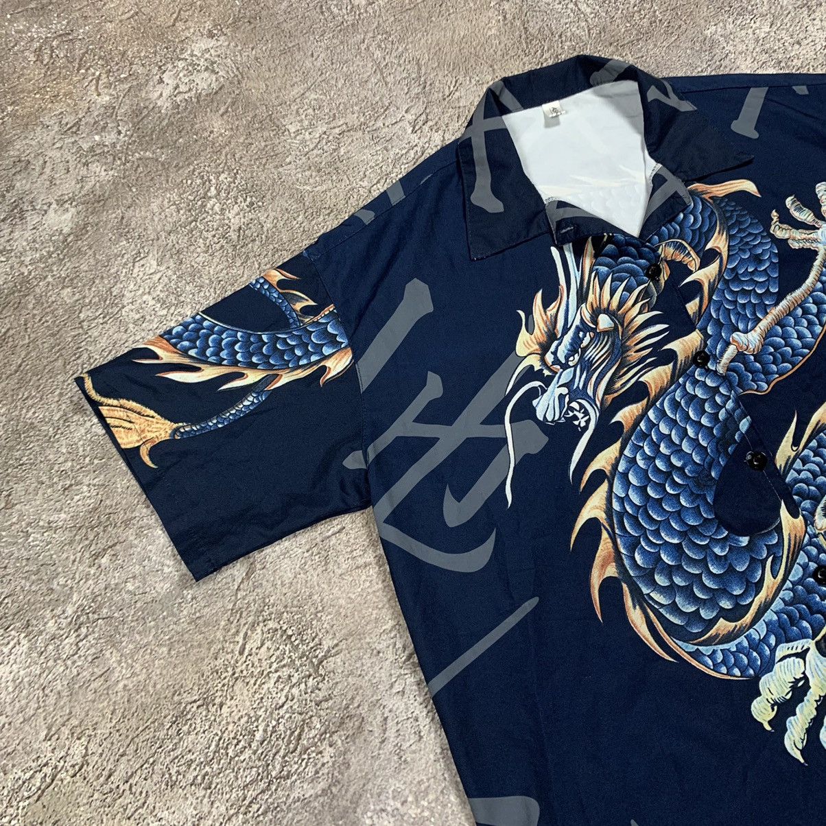 Vintage Vintage 90s Dragon Embroidered Button Up Shirt Japanese Stre Size US XL / EU 56 / 4 - 2 Thumbnail