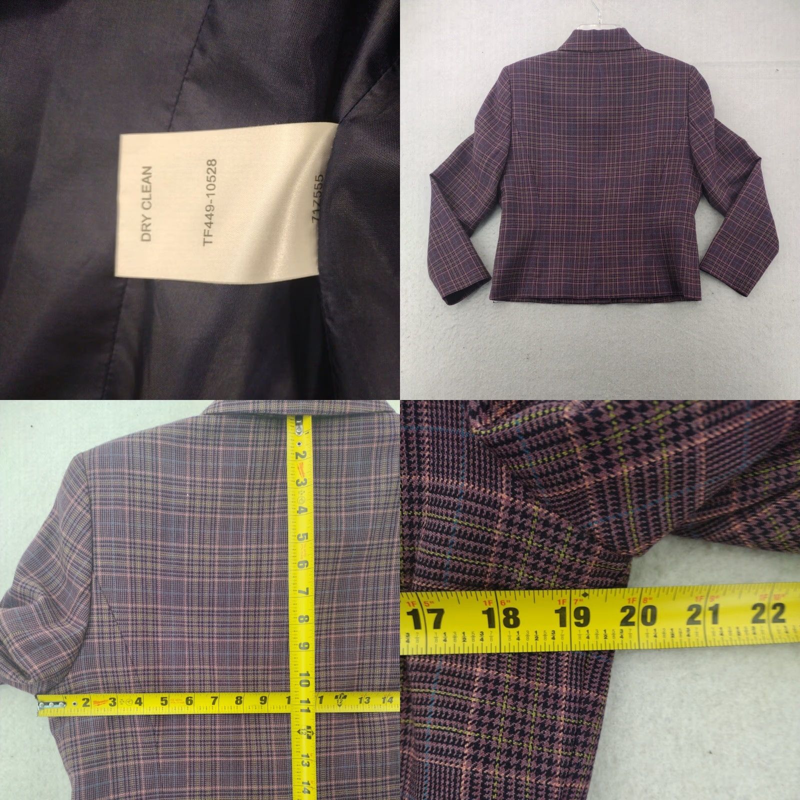 Pendleton Pendleton Coat Women's Petites 12 Black Wool Sport Regular Fit Size XL / US 12-14 / IT 48-50 - 8 Thumbnail