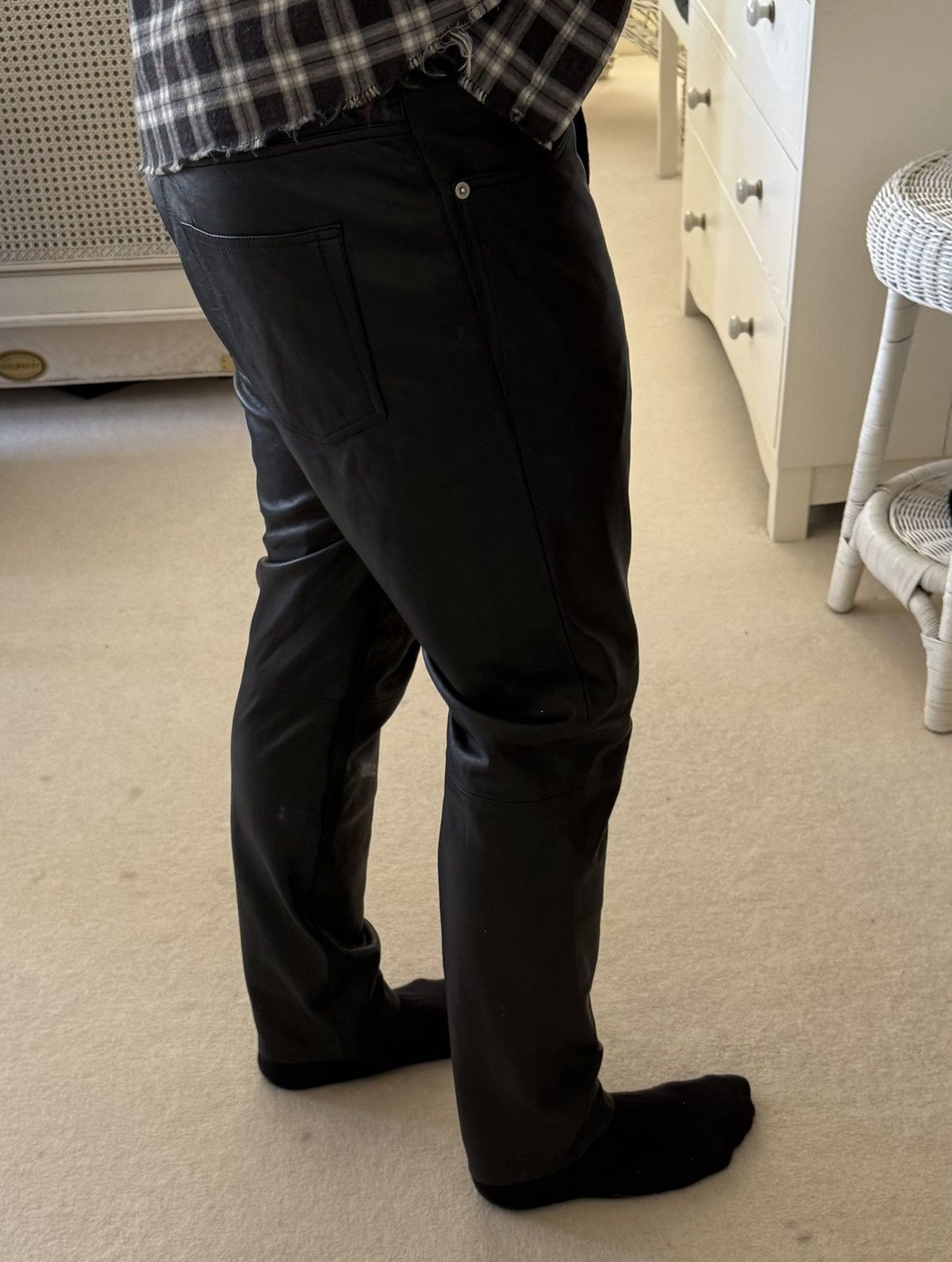 Saint Laurent Paris $3290 SS20 Saint Laurent leather pants jeans 52 Grail Size US 36 / EU 52 - 6 Thumbnail
