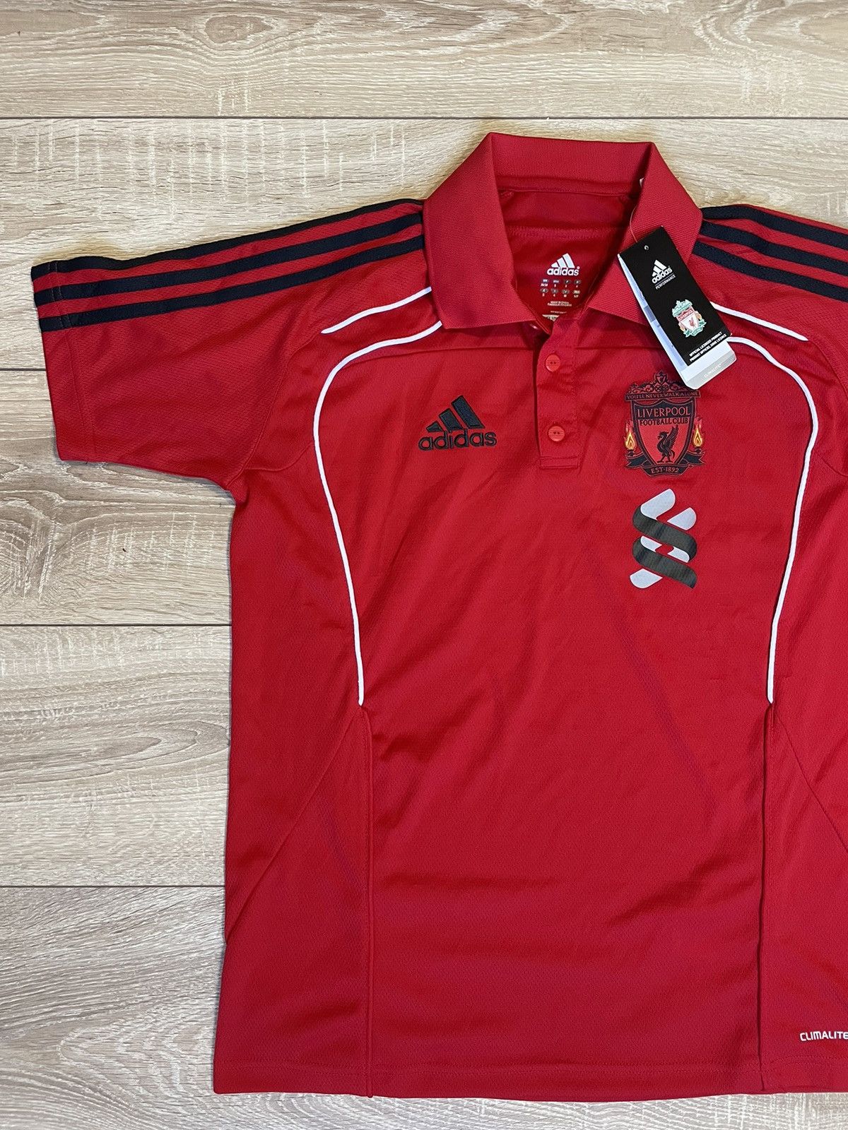 Adidas × Vintage Liverpool adidas 2010 2011 training shirt polo soccer jersey Size US S / EU 44-46 / 1 - 2 Thumbnail