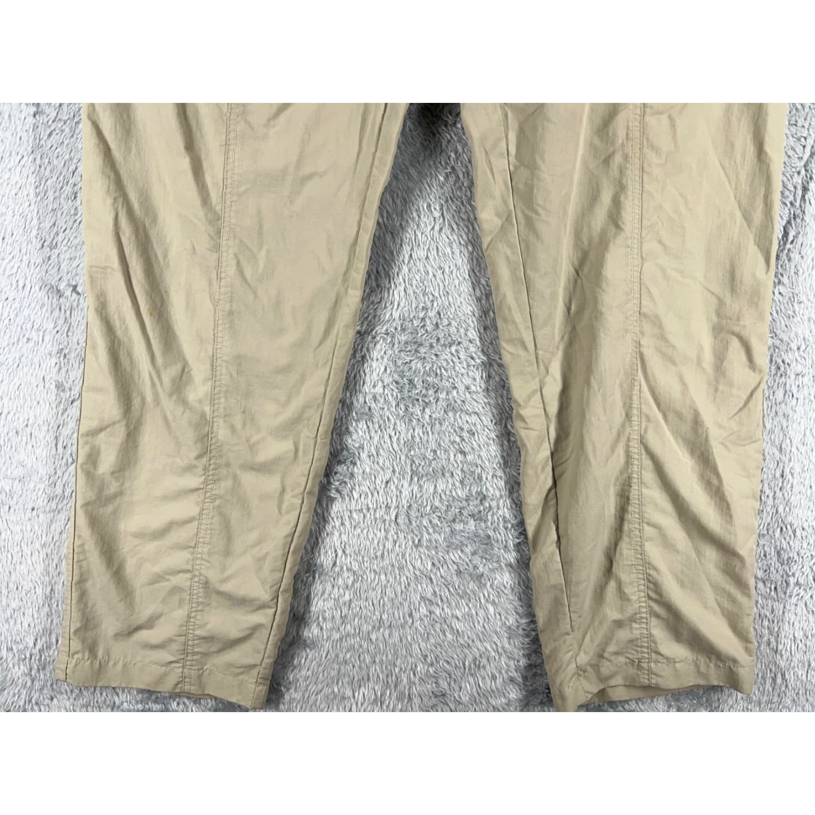 Bass Pro Shops Bass Pro Shops Pants Mens XL Beige Convertible Nylon Lined Hiking Cargo Straight Legkhakis Size US 36 / EU 52 - 2 Thumbnail