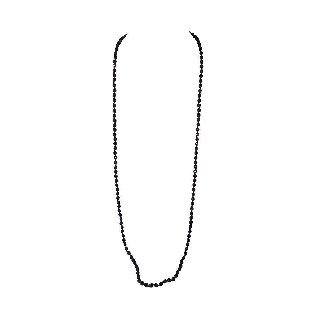 Designer French Jet Faceted Glass Bead Flapper Necklace Size ONE SIZE - 4 Thumbnail