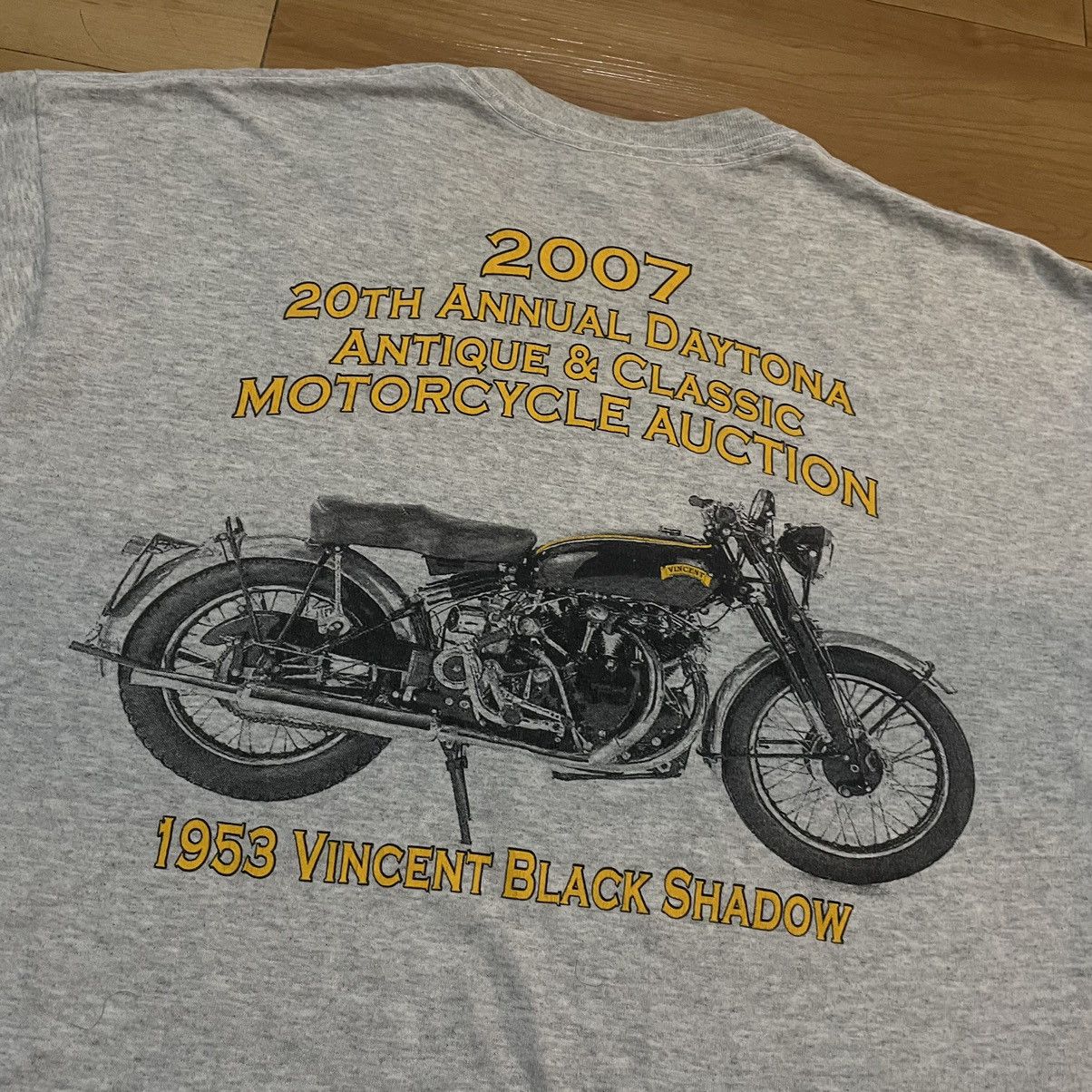 Vintage 1953 Vincent black shadow motorcycle t shirt Size US L / EU 52-54 / 3 - 2 Thumbnail
