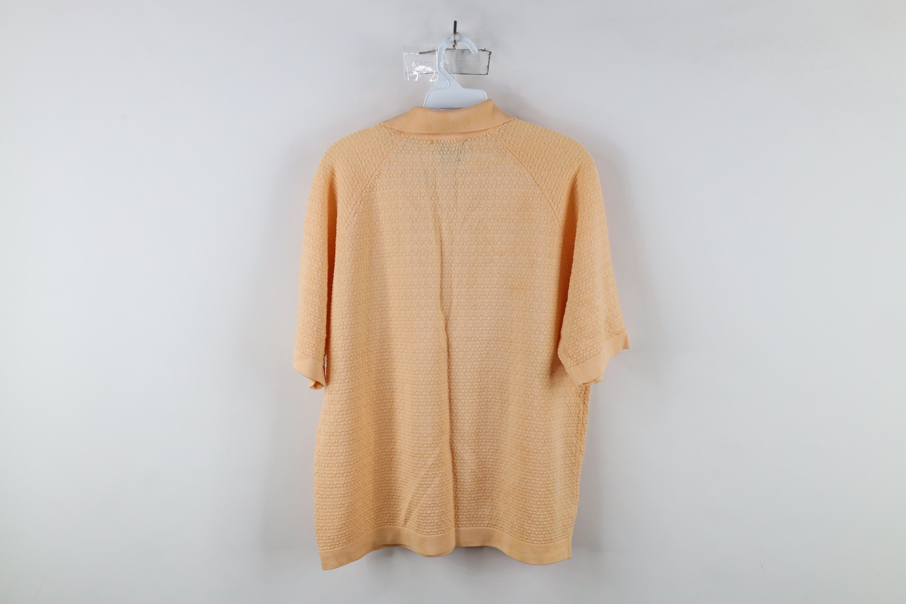 Vintage Vintage 60s 70s Streetwear Pullover Polo Shirt Peach USA Size US L / EU 52-54 / 3 - 9 Thumbnail
