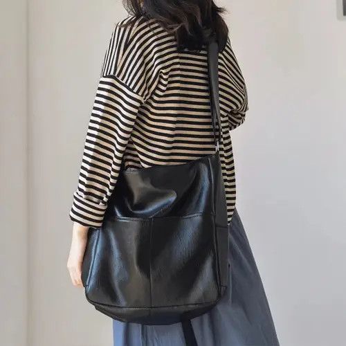 Japanese Brand PU Leather Crossbody Bag Size ONE SIZE - 1 Thumbnail