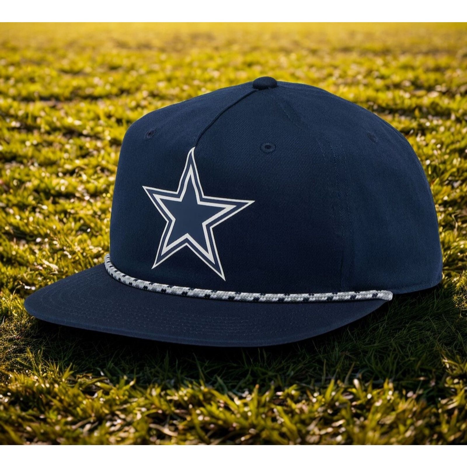 Columbia Dallas Cowboys Columbia PFG Navy Snapback Hat Rope Flat Bill Size ONE SIZE - 1 Thumbnail