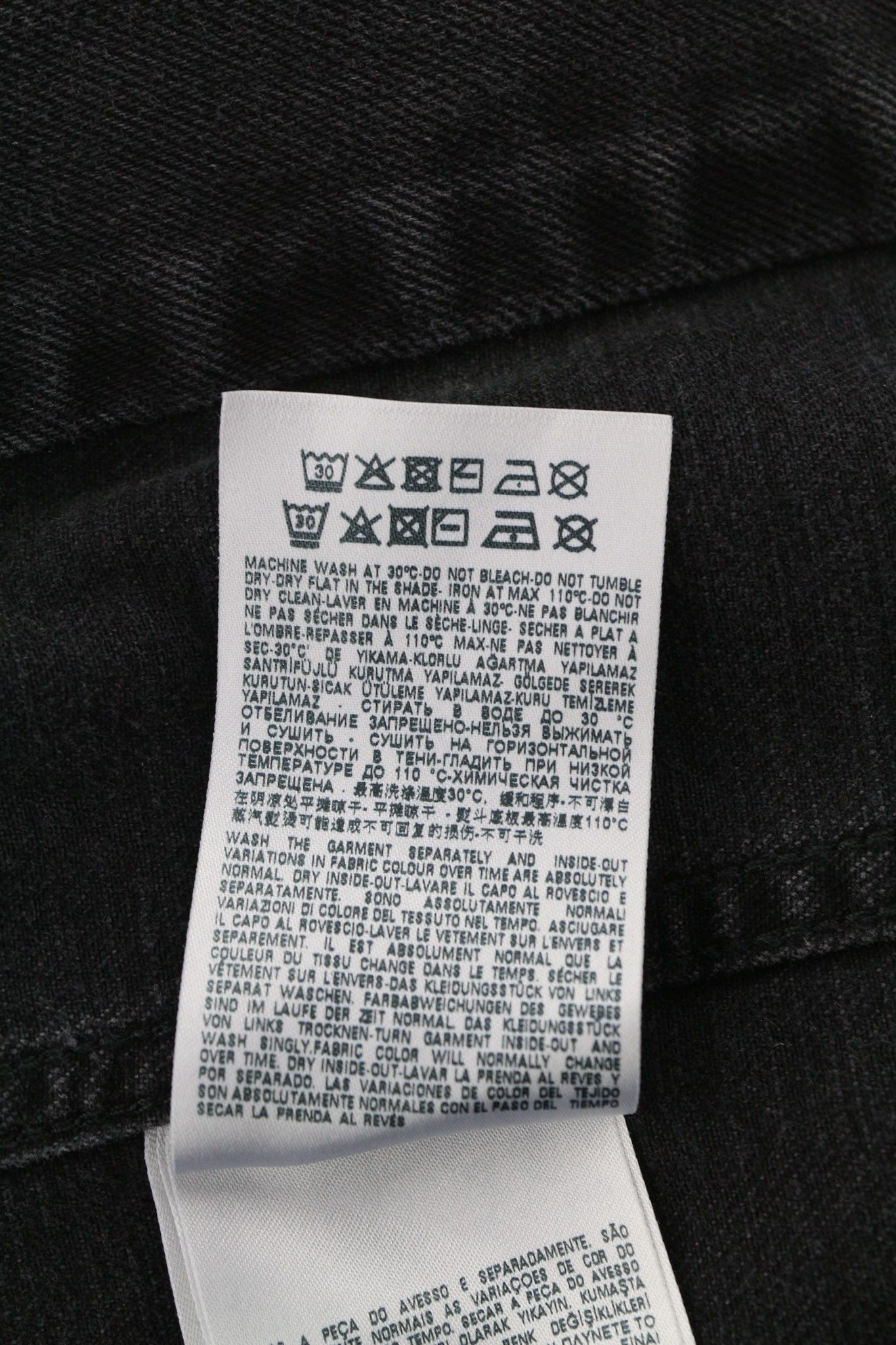 Diesel NHILL-C-SP M Black Denim Trucker Polo Neck Jacket 81751 Size US M / EU 48-50 / 2 - 10 Thumbnail