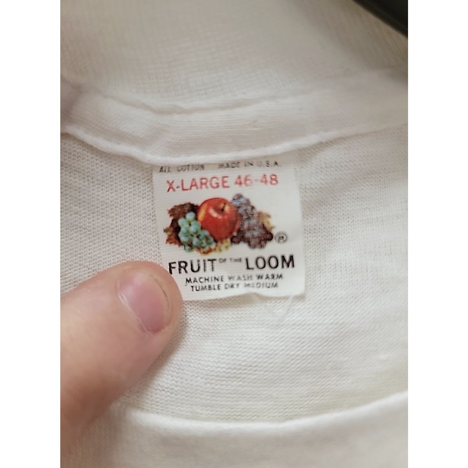 Fruit Of The Loom VINTAGE Fruit Of The Loom 60s New York Army National Guard Graphic Shirt XL Men White Short Sleeve Cotton Logo Size US XL / EU 56 / 4 - 3 Thumbnail