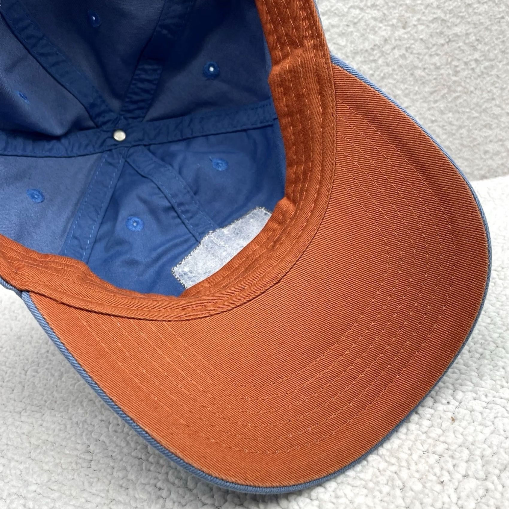 Bones Calcutta Baseball Hat Mens Blue Fishing Skull Bones Leather Patch Dad Strapback Size ONE SIZE - 7 Thumbnail