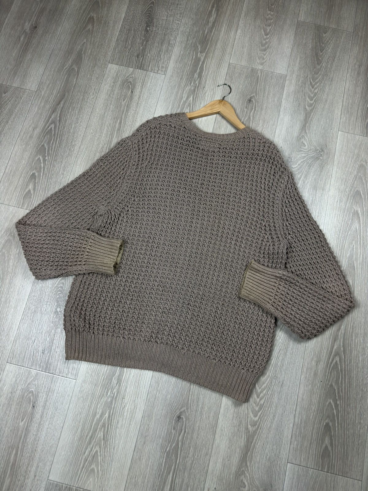 Allsaints Allsaints Chunky Open Knit Sweater Pullover Oversized L Size US XL / EU 56 / 4 - 6 Thumbnail