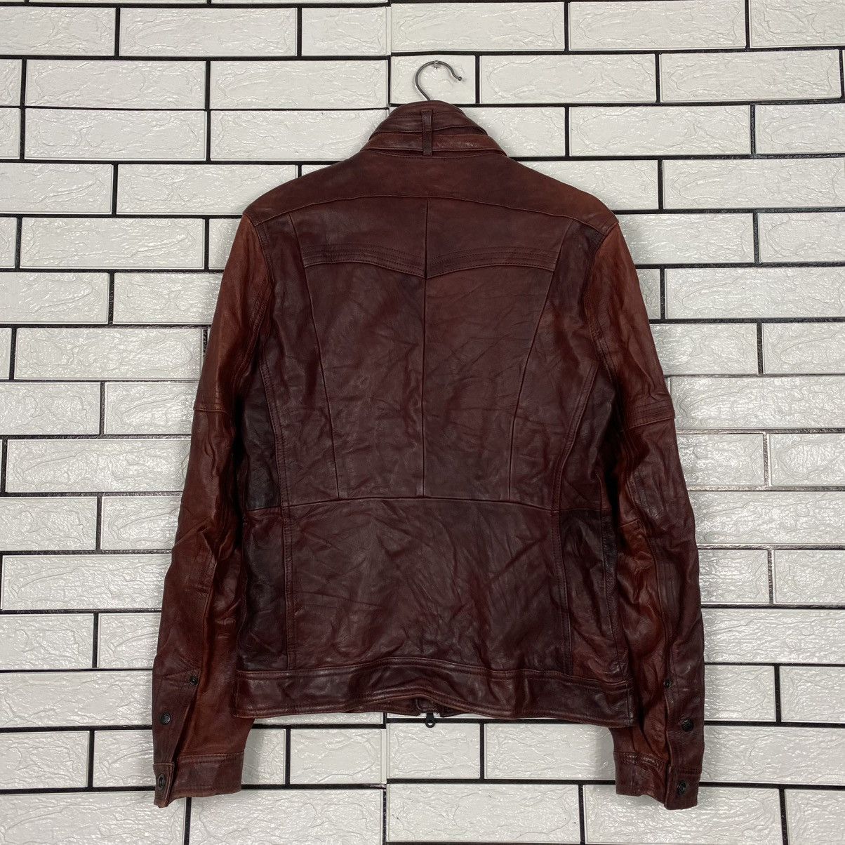 Japanese Brand 🔥VINTAGE SOFT LEATHER JACKET BIKER NICOLE CLUB ISSEY MIYAKE Size US S / EU 44-46 / 1 - 8 Thumbnail