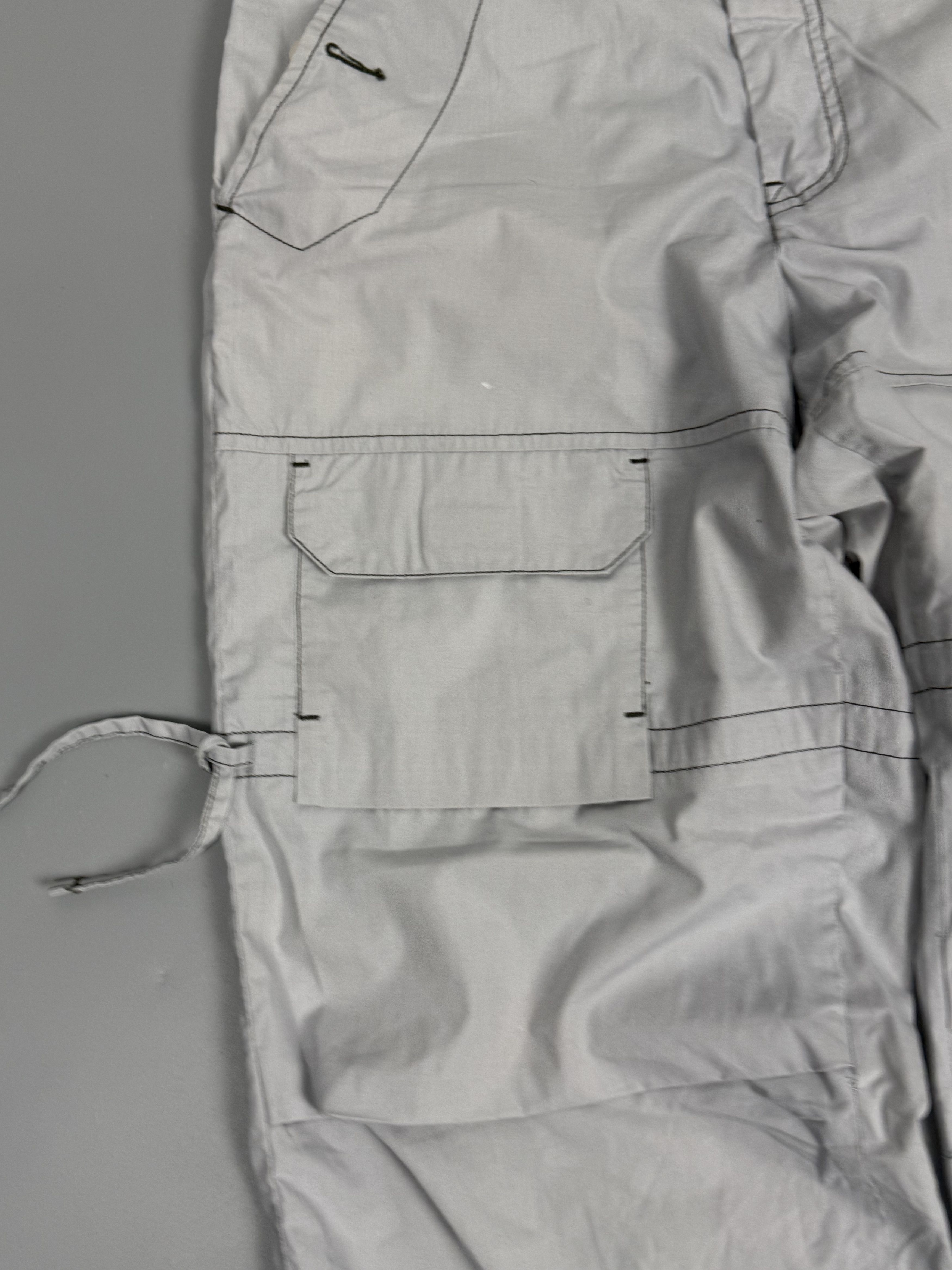 Marithe + Francois Girbaud Vintage baggy parachute MFG printed cargo pants Size US 29 - 4 Thumbnail