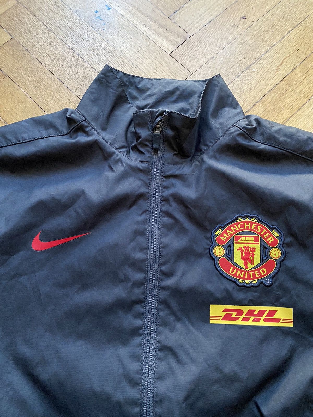 Nike Vintage Y2k Nike Manchester United DHL Track Jacket Size US S / EU 44-46 / 1 - 2 Thumbnail