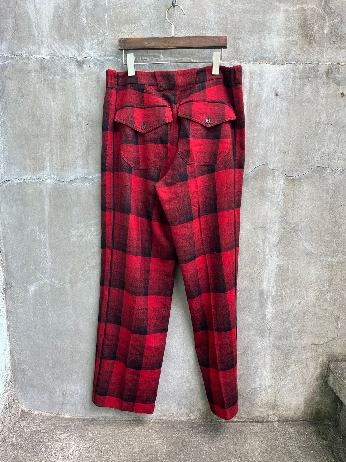 Balenciaga Plaid Wool Pants Size US 33 - 8 Thumbnail