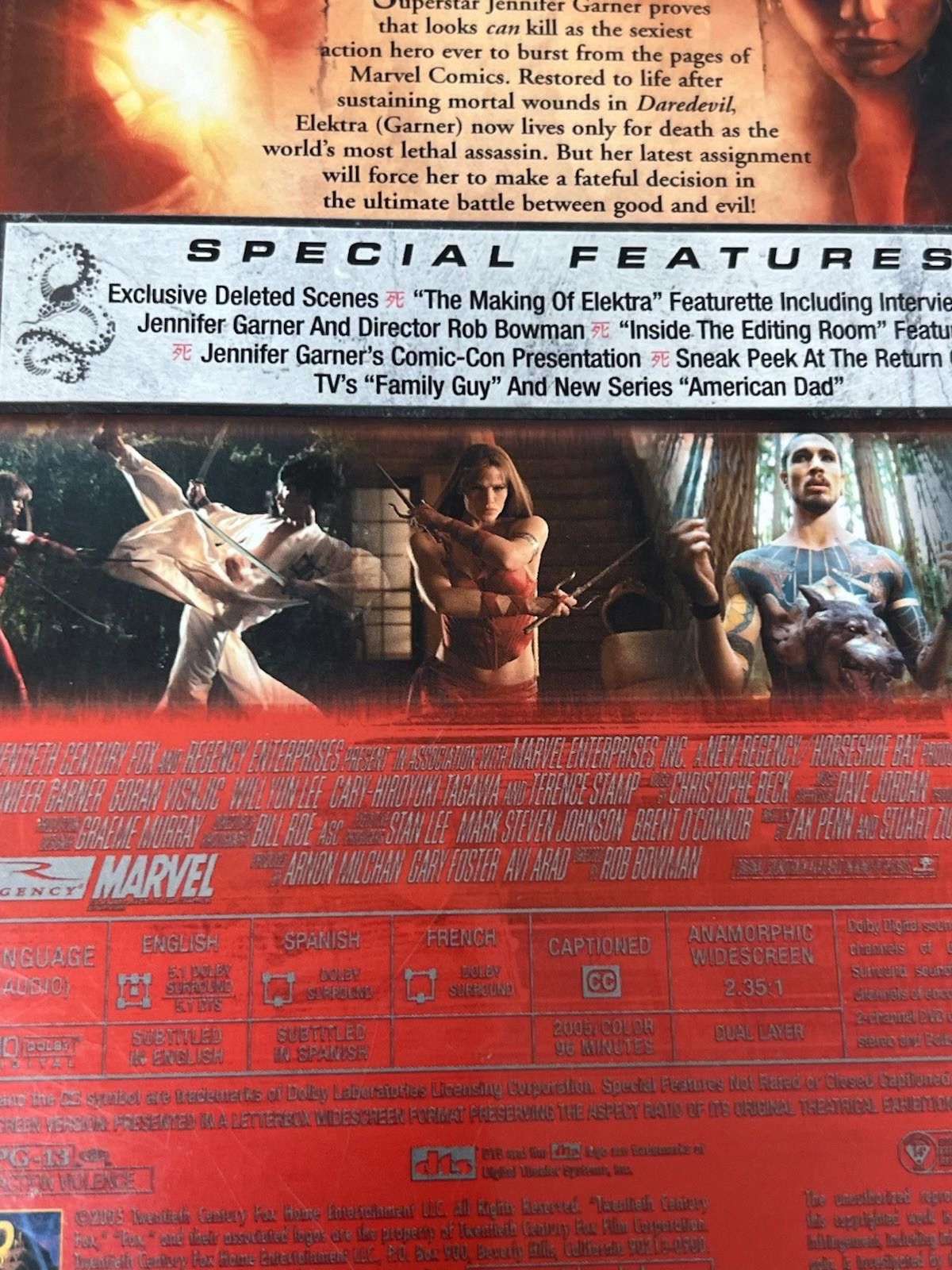 Other ELEKTRA - DVD Widescreen "not new, still Good to mint" Size ONE SIZE - 9 Thumbnail