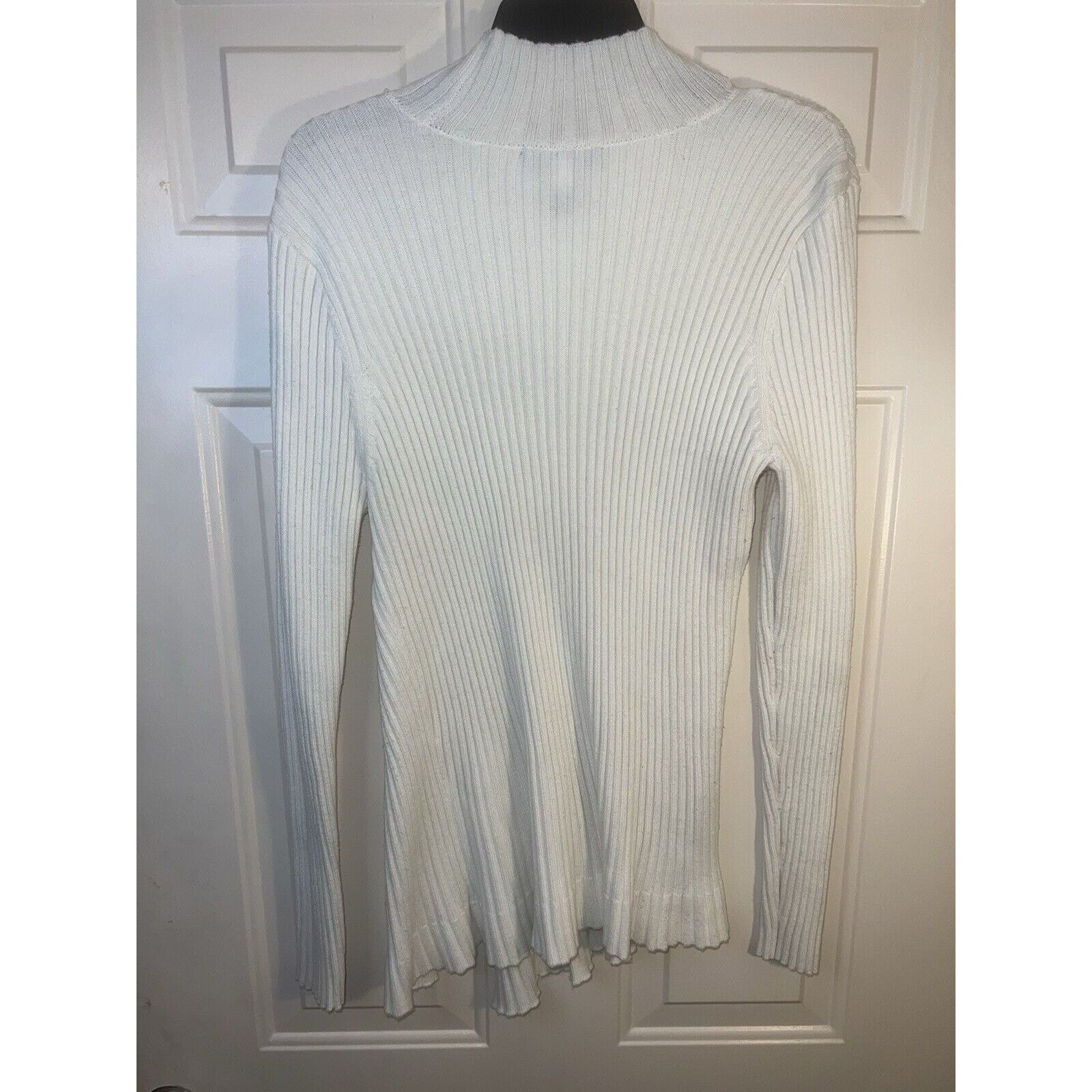 I.N.C INC International Women’s Mock Neck Sweater Size XL Ivory Size XL / US 12-14 / IT 48-50 - 3 Thumbnail