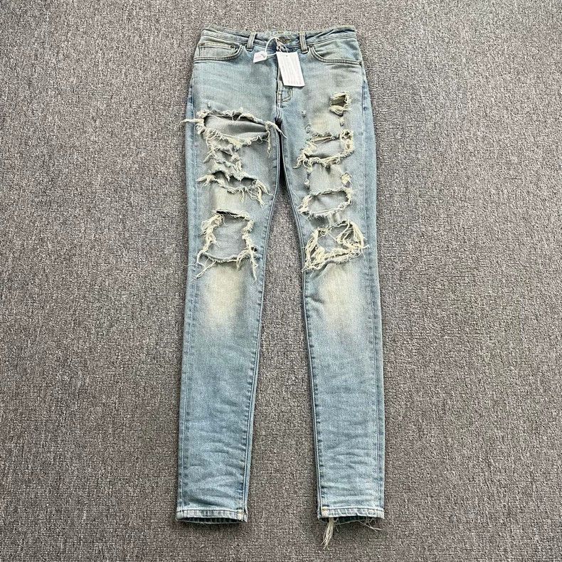 Saint Laurent Paris Saint Laurent Paris size os D05 Ripped and worn jeans 2505 Size US 30 / EU 46 - 1 Thumbnail