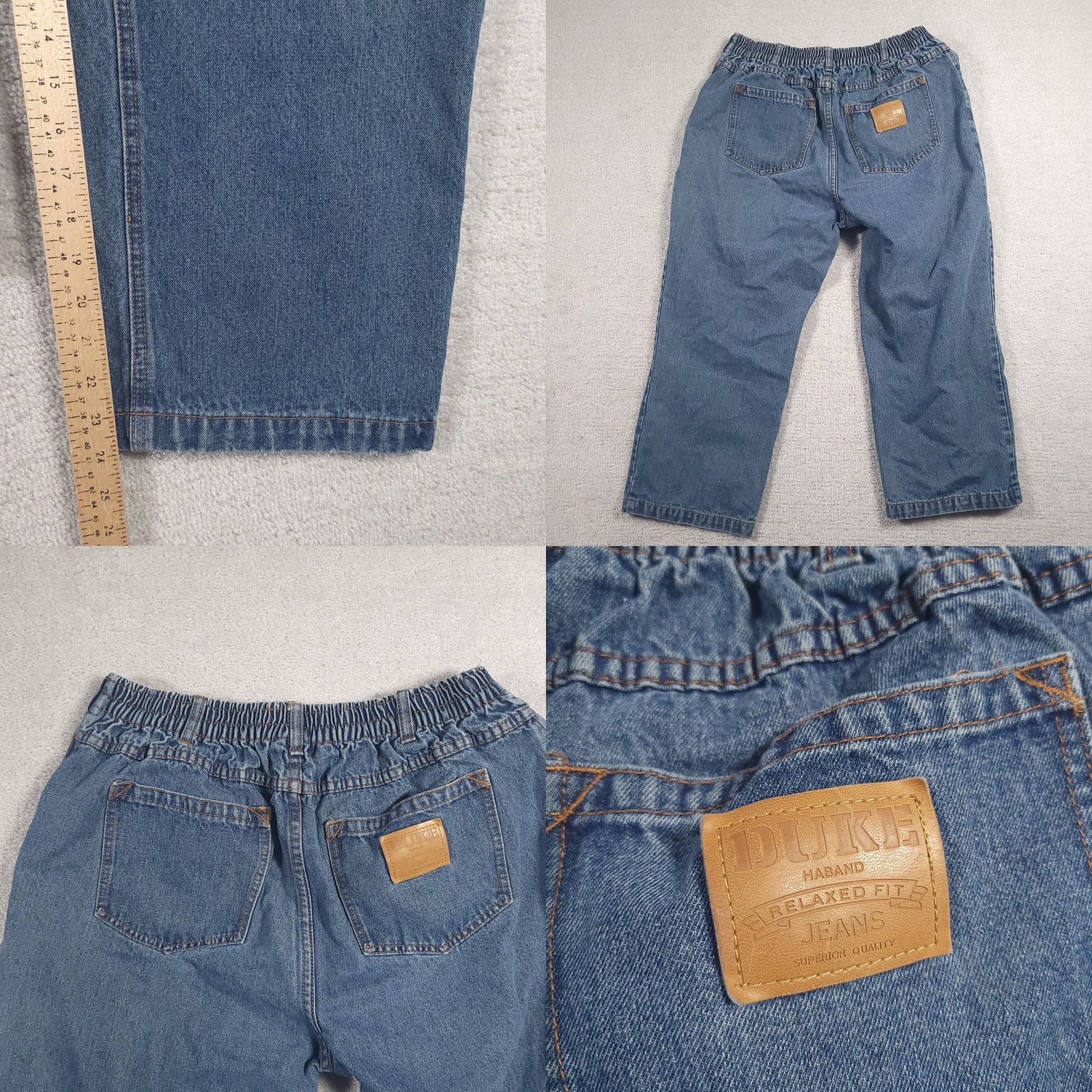 Vintage Vintage Duke Haband Crop Jeans Womens 32X24 Relaxed Fit Straight Leg Pockets Size 24" / US 00 / IT 34 - 8 Thumbnail