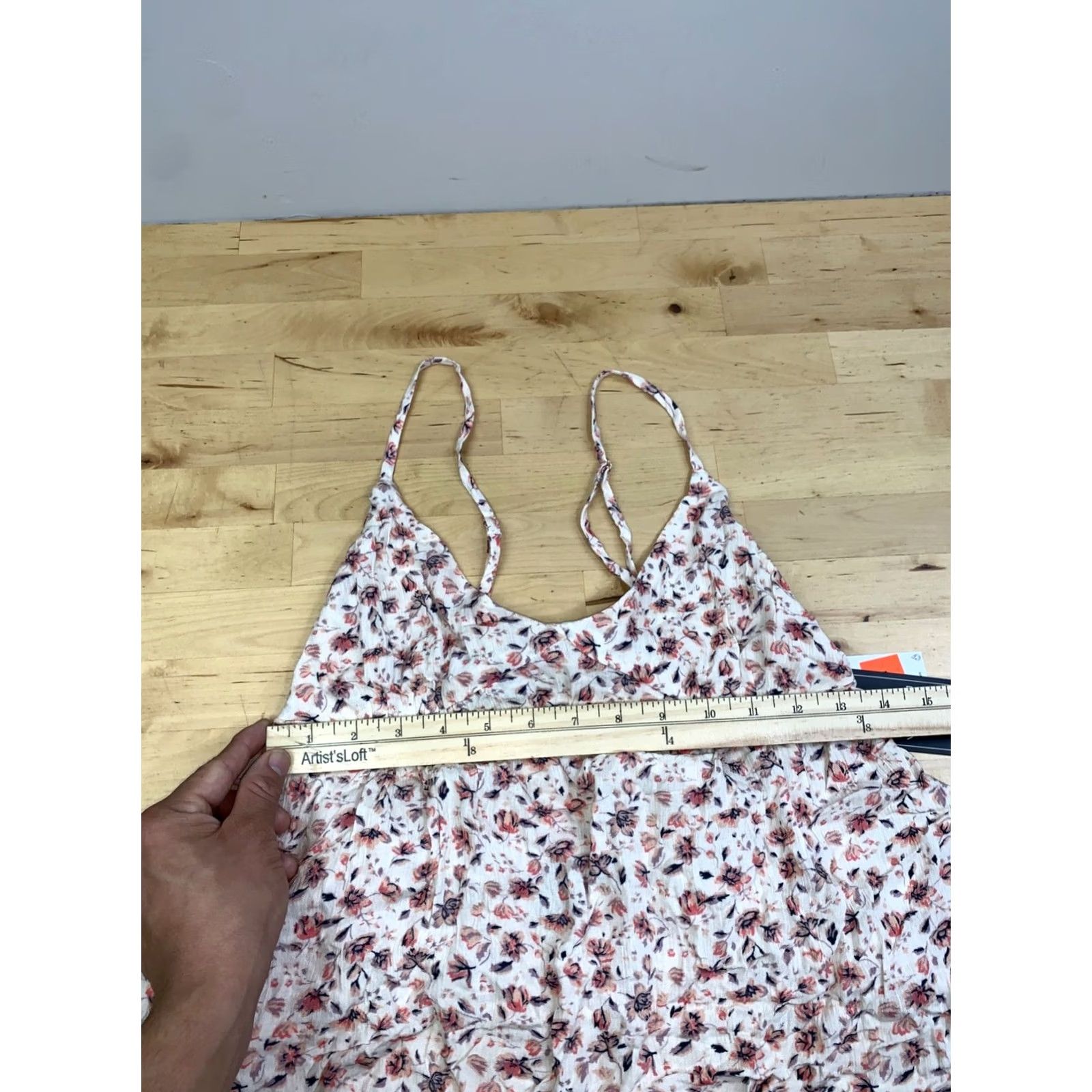 Volcom NWT Volcom Floral Cami Top Women S Casual Tank Top Boho Pink Cotton Sleeveless Spaghetti Strap Size S / US 4 / IT 40 - 4 Thumbnail
