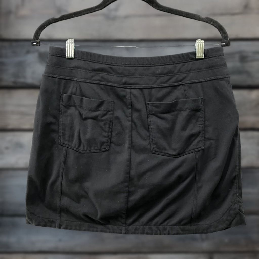 Athleta Athleta Skort Womens S Black Athletic Zip Pocket Drawstring Active Golf Tennis Size ONE SIZE - 1 Thumbnail