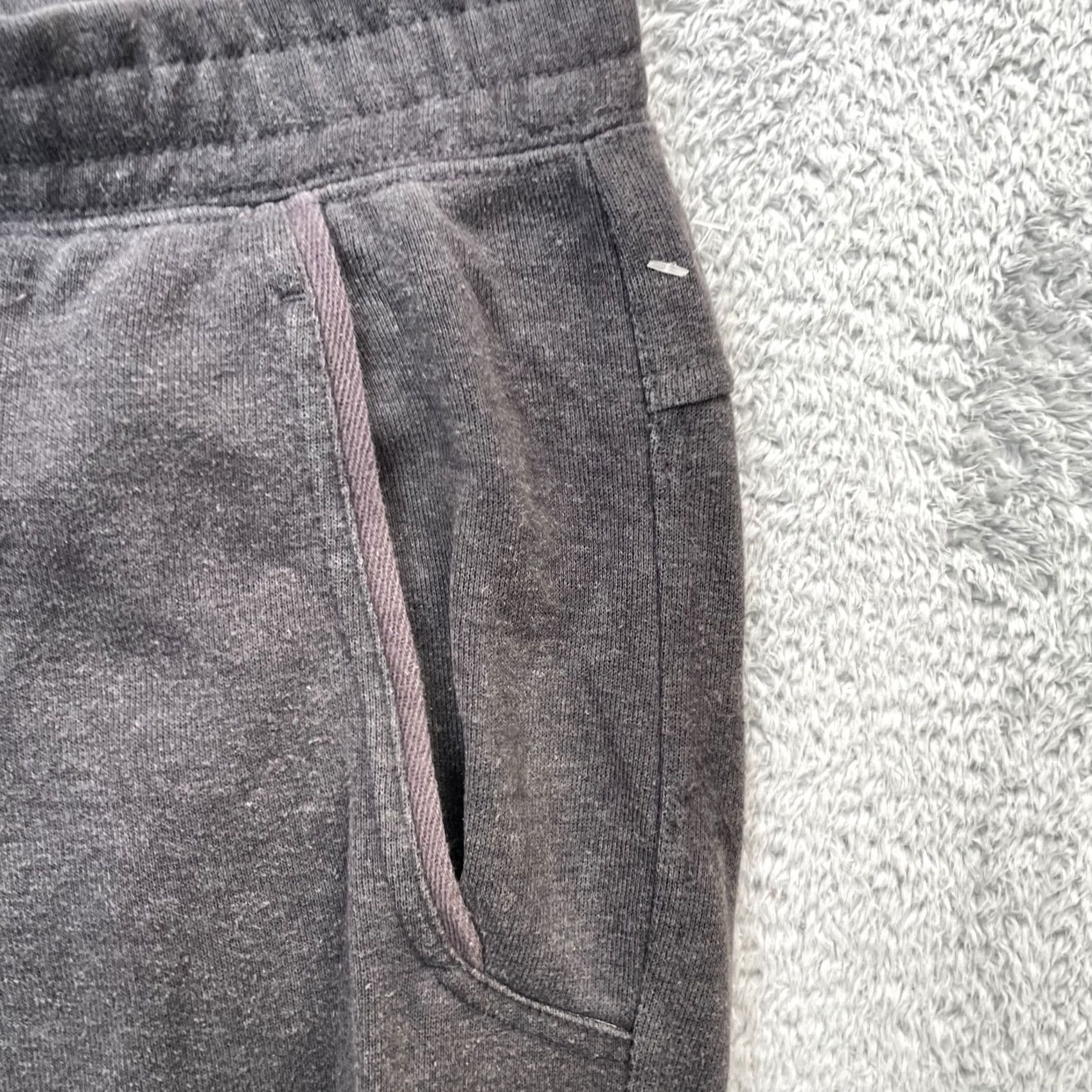 Prana prAna Sweatpants Pants Mens Small Gray Fleece Tapered Leg Drawstring Performance Activewear Casual Baggy Lounge Pants Slim Fit Size US 30 / EU 46 - 5 Thumbnail
