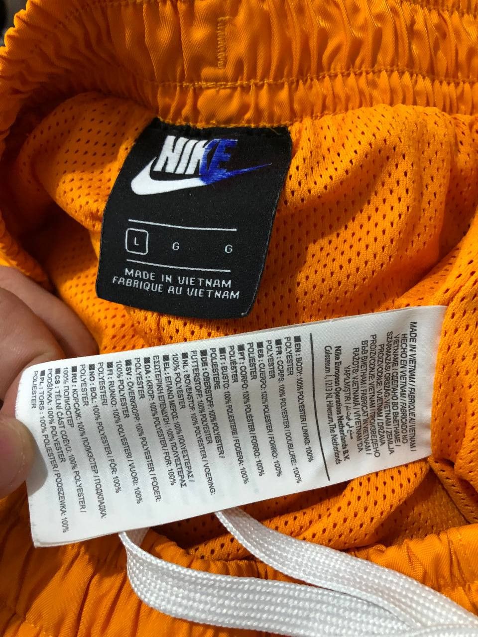 Nike Nike Shorts Small Swoosh Logo Orange size L Size US 33 - 7 Thumbnail