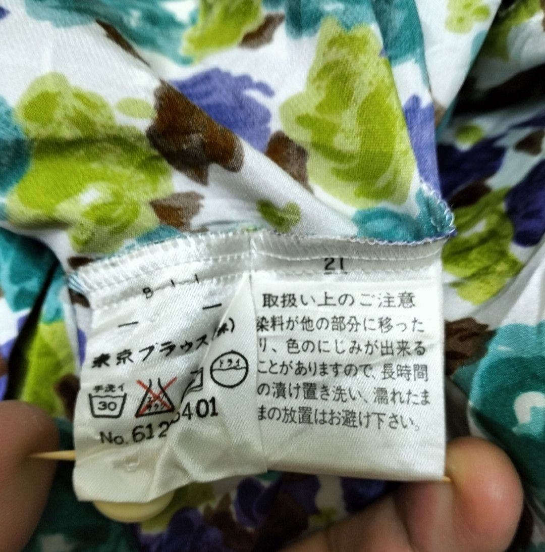 Designer × Pierre Balmain Vintage Pierre Balmain Silk Blouse Size M / US 6-8 / IT 42-44 - 5 Thumbnail