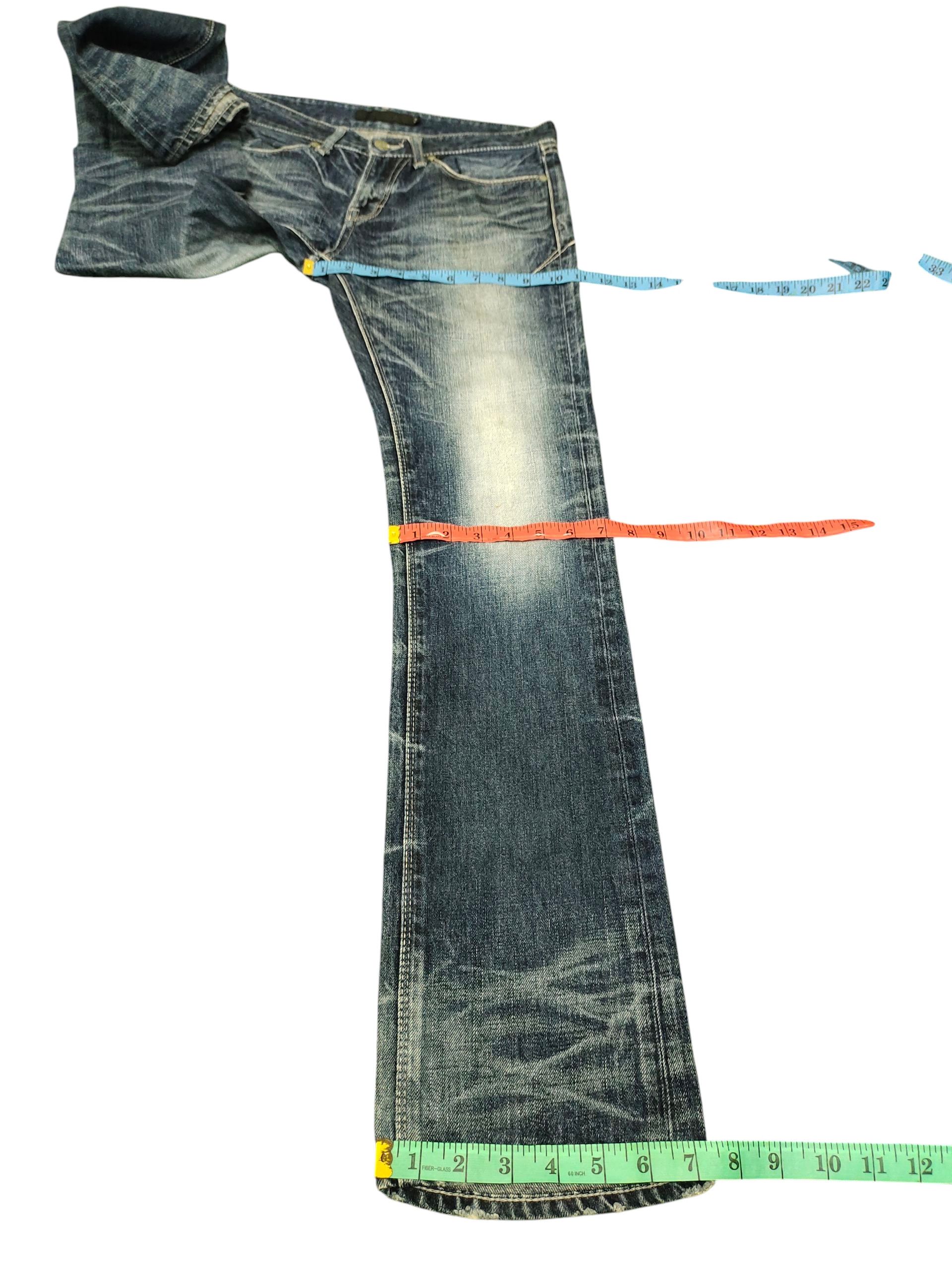 GOSTAR DE FUGA Vintage Fuga Japan Clawmark Distress Faded Denim Jeans Size US 30 / EU 46 - 17 Thumbnail
