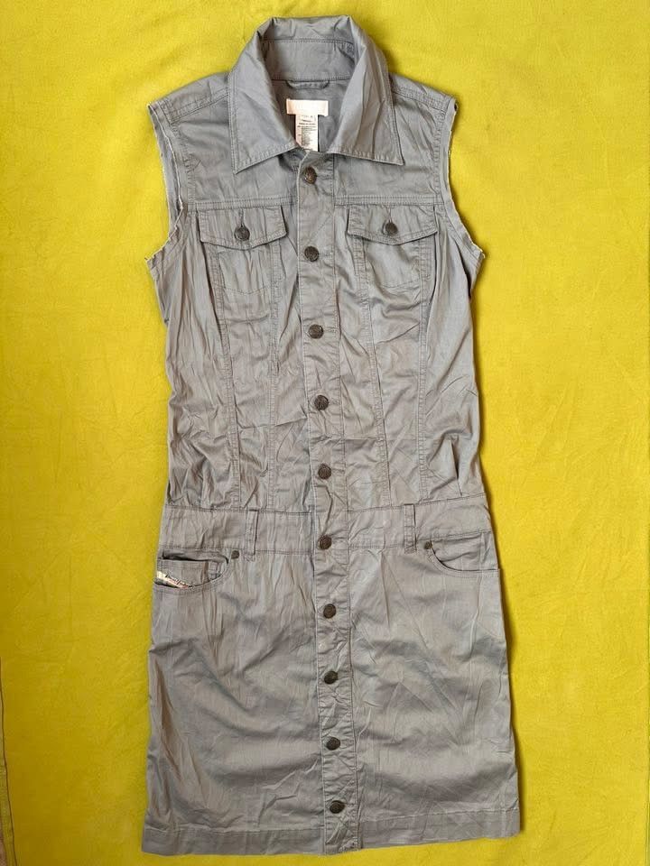 Diesel Diesel Sleeveless Collared Shirt Dress Size M / US 6-8 / IT 42-44 - 1 Thumbnail