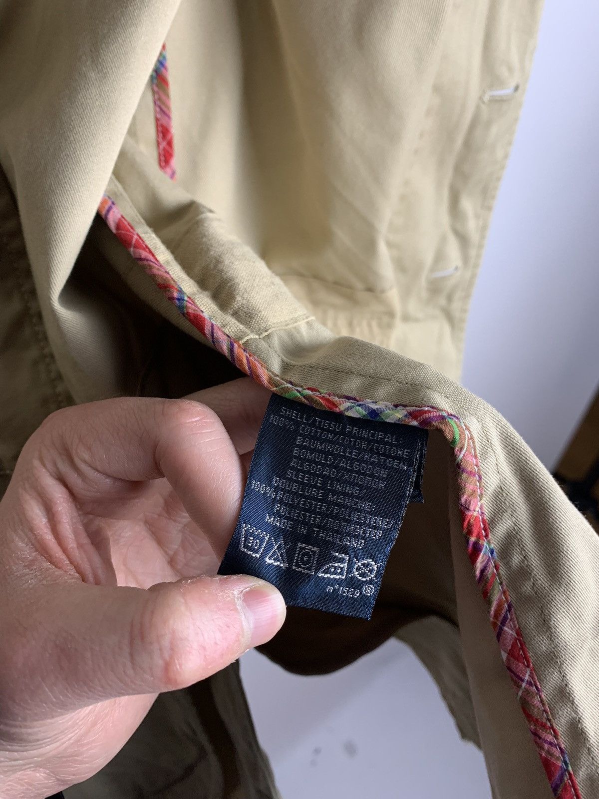 Polo Ralph Lauren Vintage Polo Ralph Lauren Blazer Mens 42R Jacket Coat Beige Size 42R - 14 Thumbnail