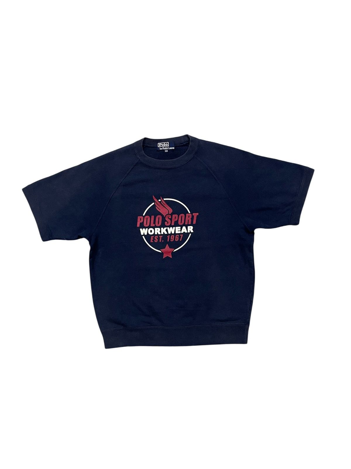 Polo Ralph Lauren 90s POLO SPORT WORKWEAR WING BY RALPH LAUREN CREWNECK FADED Size US S / EU 44-46 / 1 - 1 Thumbnail