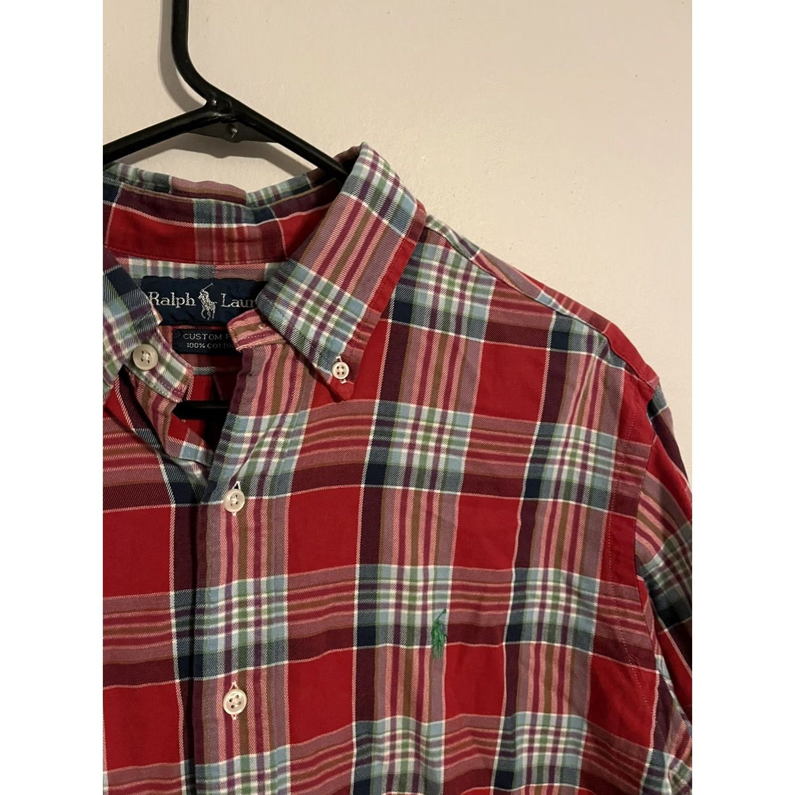 Polo Ralph Lauren Polo Ralph Lauren Custom Fit Multicolor Plaid Button Up Casual Shirt - Men's L Size US L / EU 52-54 / 3 - 2 Thumbnail