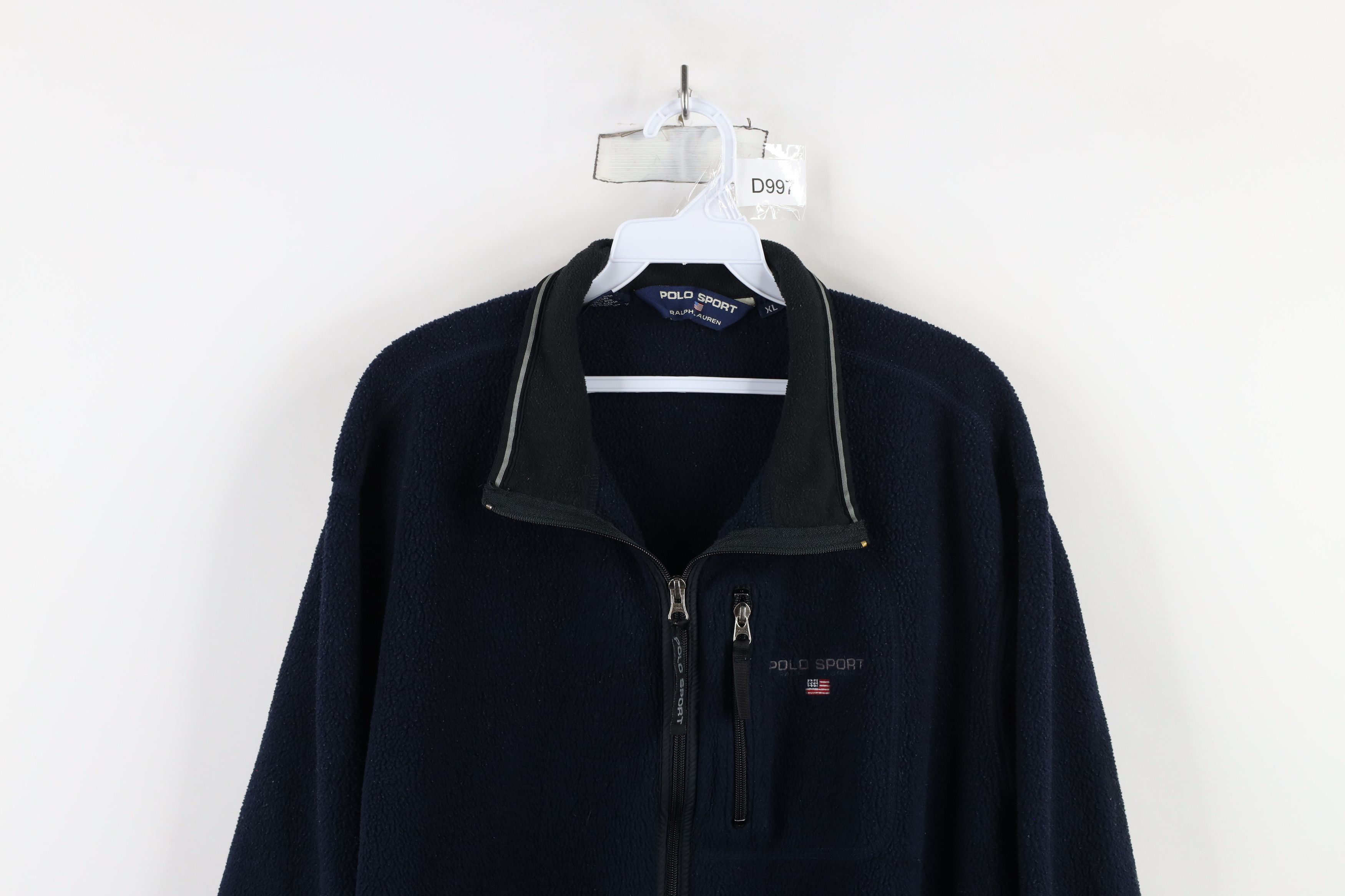 Ralph Lauren × Vintage Vintage 90s Polo Sport Ralph Lauren Fleece Jacket Blue USA Size US XL / EU 56 / 4 - 2 Thumbnail