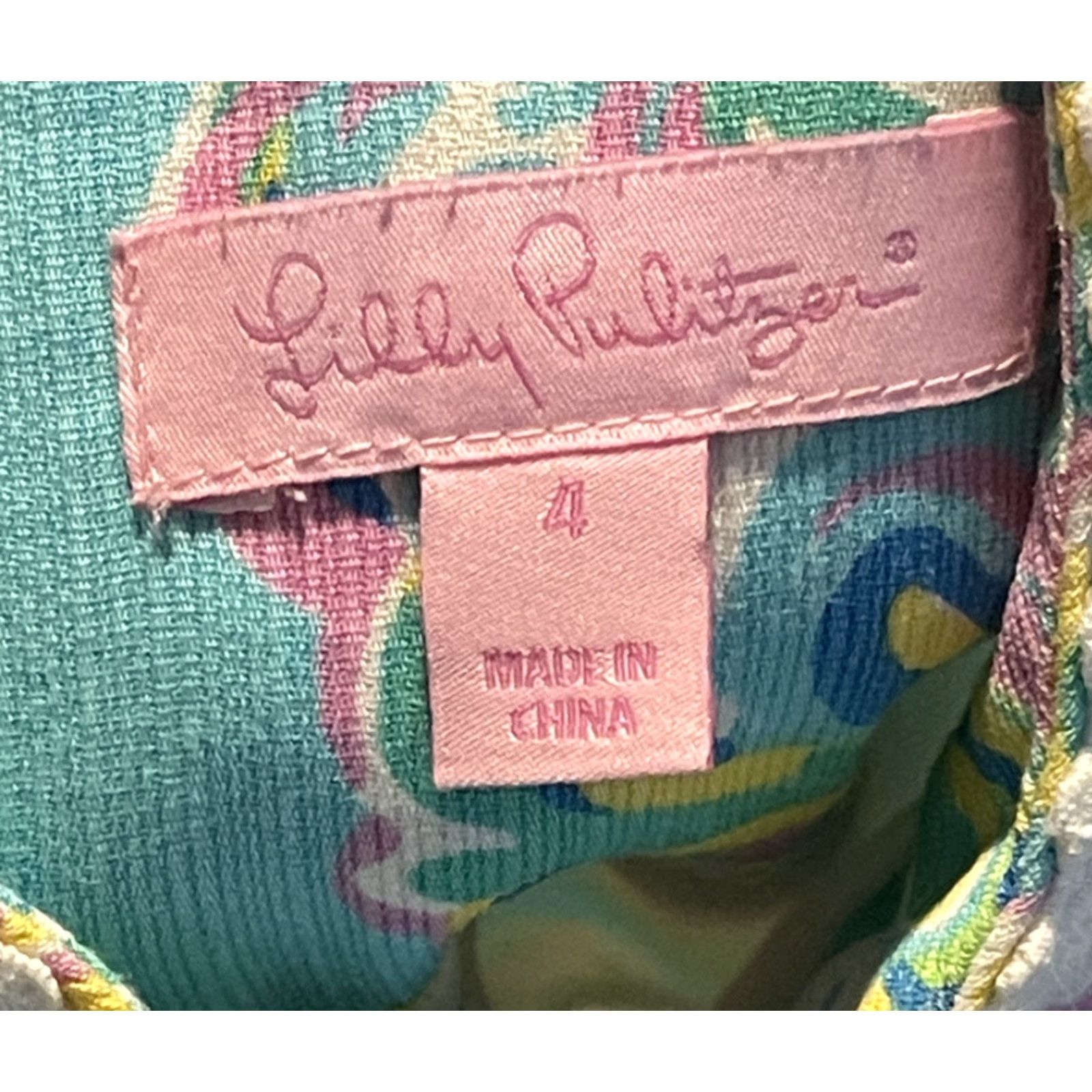 Lilly Pulitzer Lilly Pulitzer Alexa Shift Dress Shorely Blue Double Trouble Sz 4 Women Sleeveless Zip Short Multicolor USA Pattern 4 Size S / US 4 / IT 40 - 3 Thumbnail