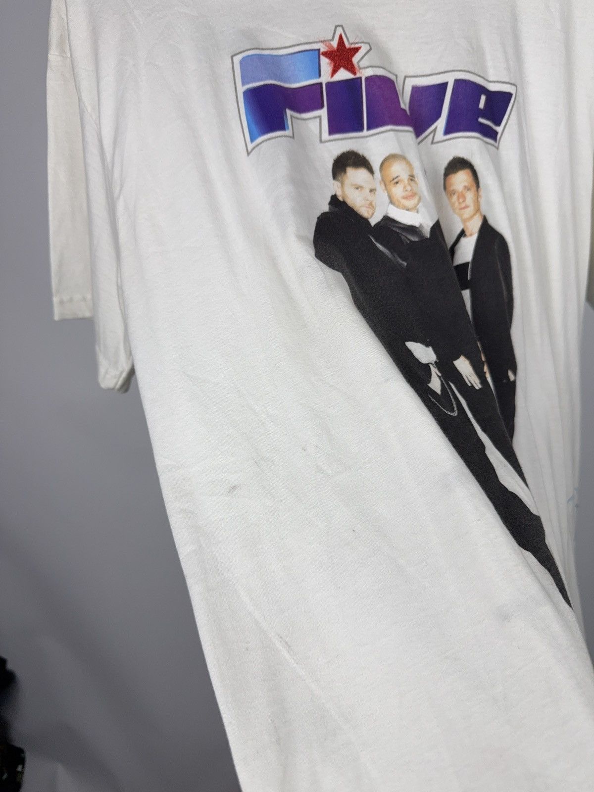 Band Tees 00s Rare FIVE Big Reunion 2013 Tour Tee Signed Size L Size US L / EU 52-54 / 3 - 5 Thumbnail