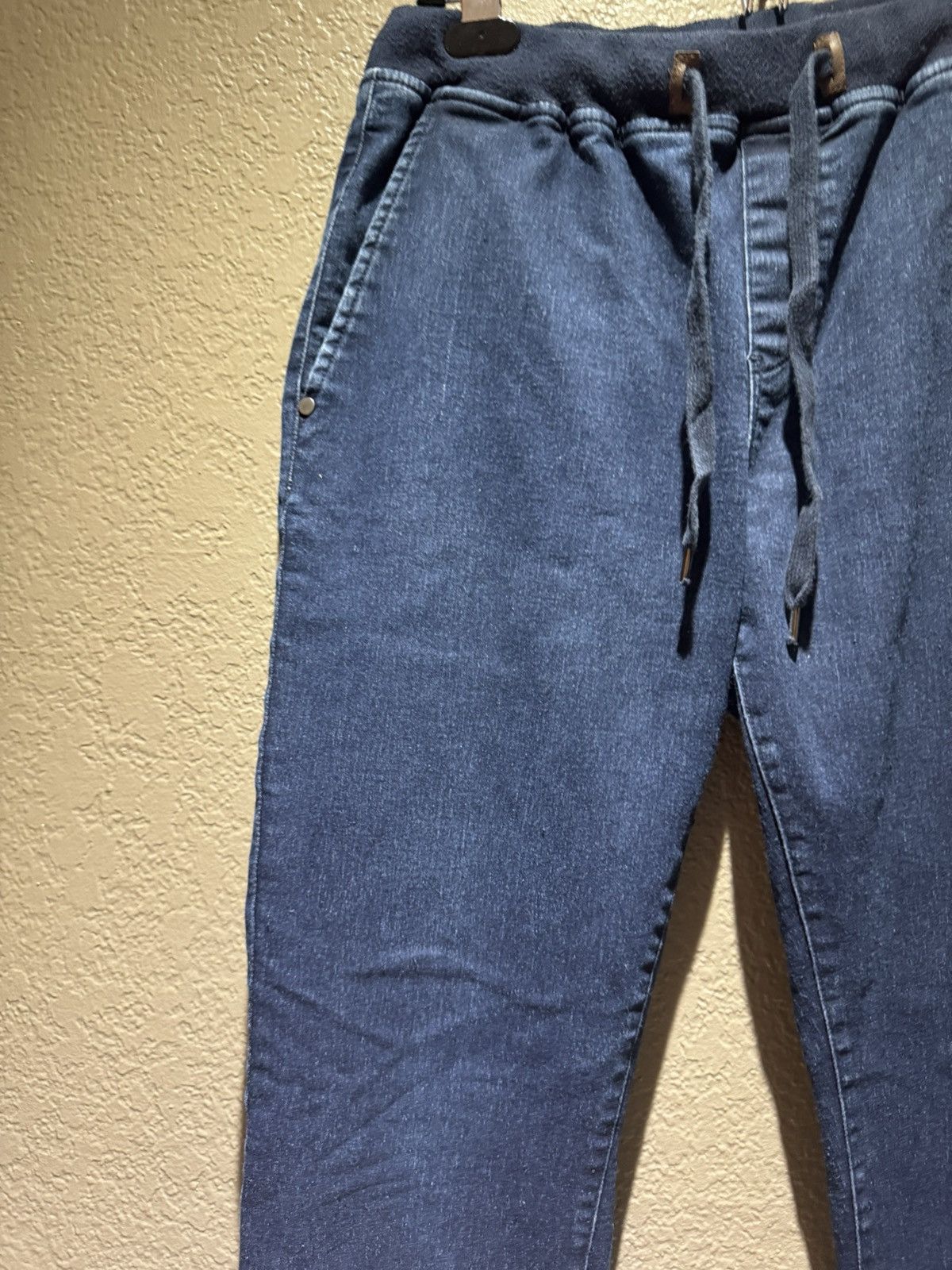 Other Hip Czech Blue Jean Sweatpant Hybrid Soft Drawstrings Size US 30 / EU 46 - 8 Thumbnail