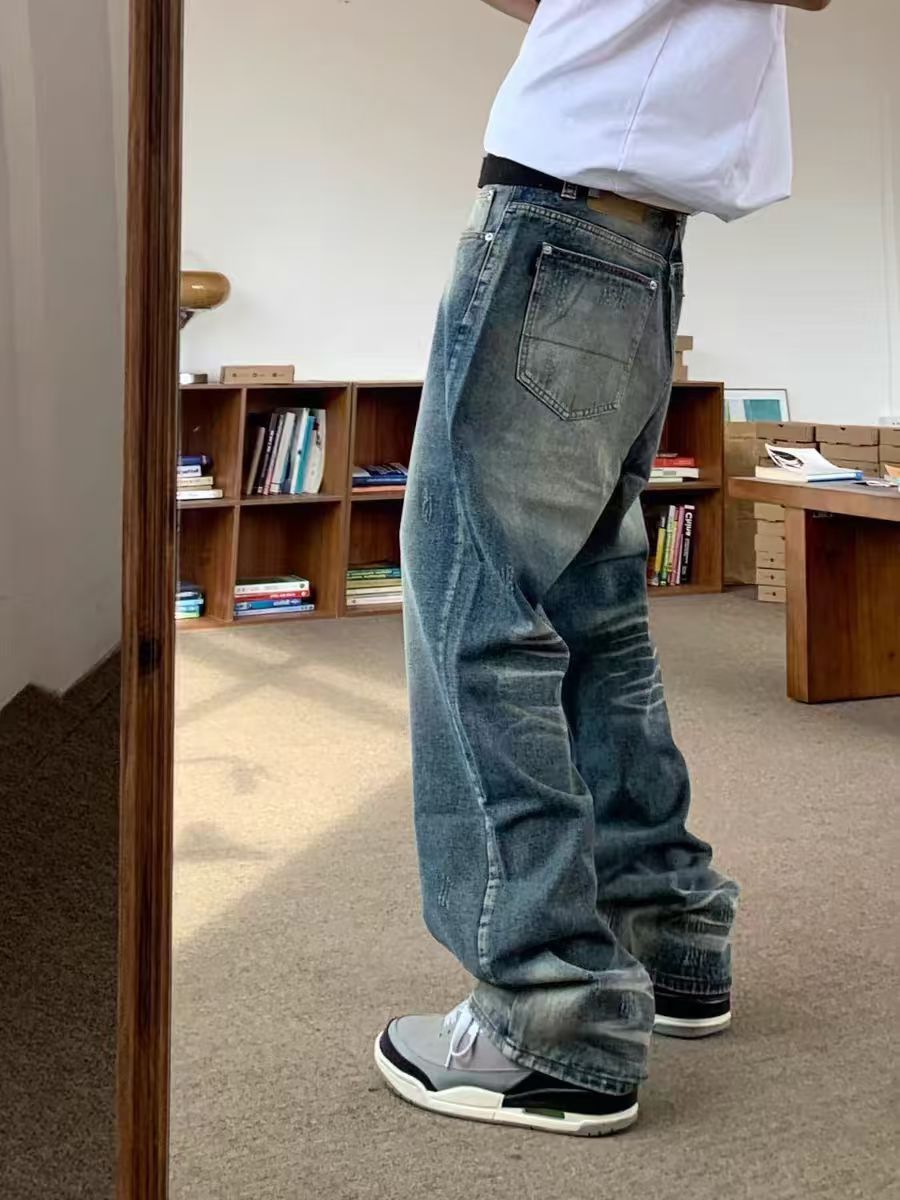 Japanese Brand × Jean Vintage washed straight leg casual jeans Size US 30 / EU 46 - 2 Thumbnail