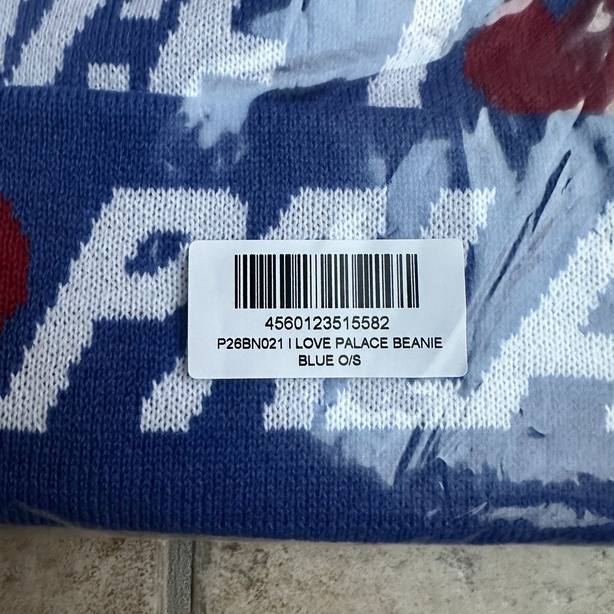 Palace Palace I Love Palace Beanie Blue | Grailed