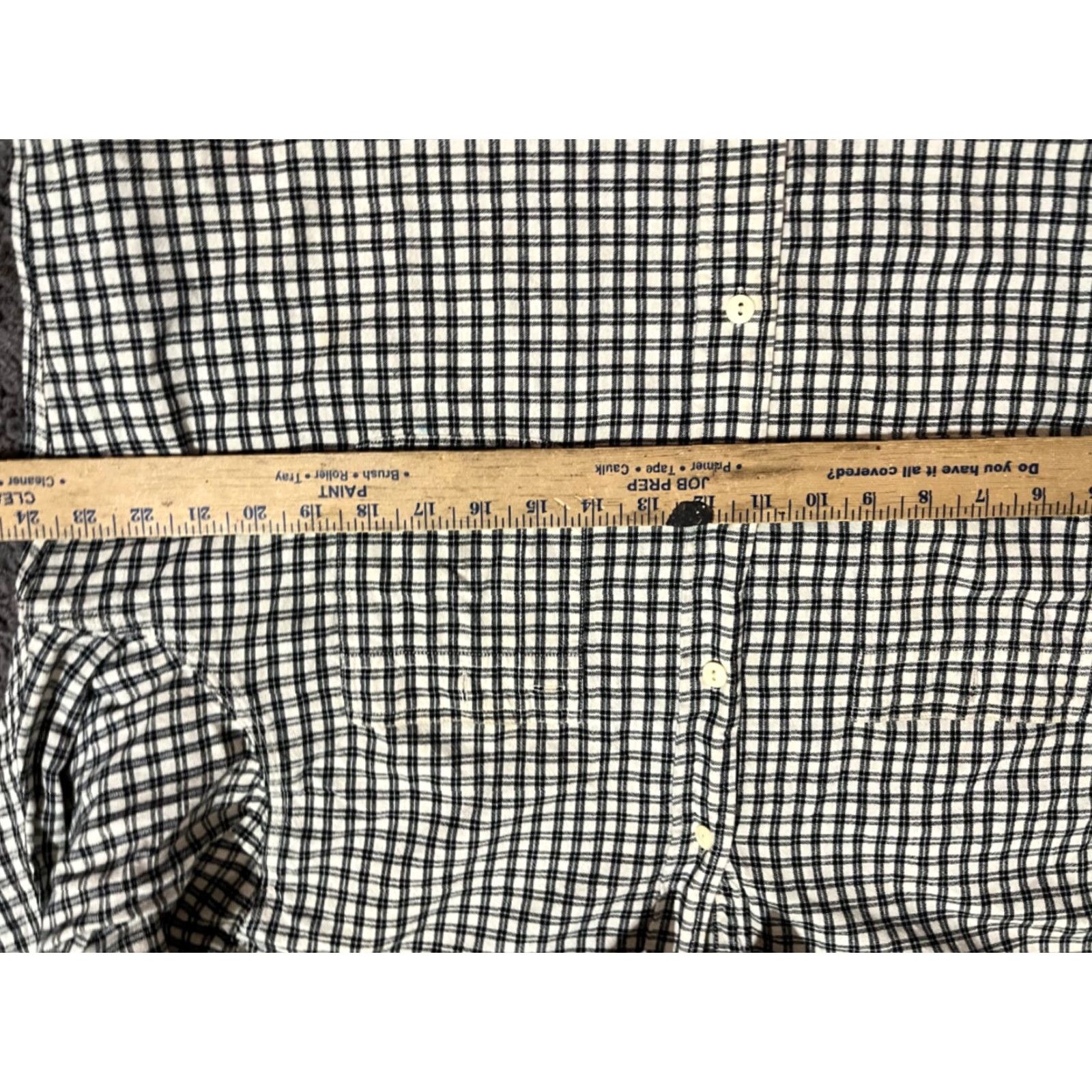 Polo Ralph Lauren VINTAGE Polo Ralph Lauren Shirt XL Long Sleeve Button-Down Beige Checkered Plaid Cotton Embroidered Logo Mens Size US XL / EU 56 / 4 - 4 Thumbnail