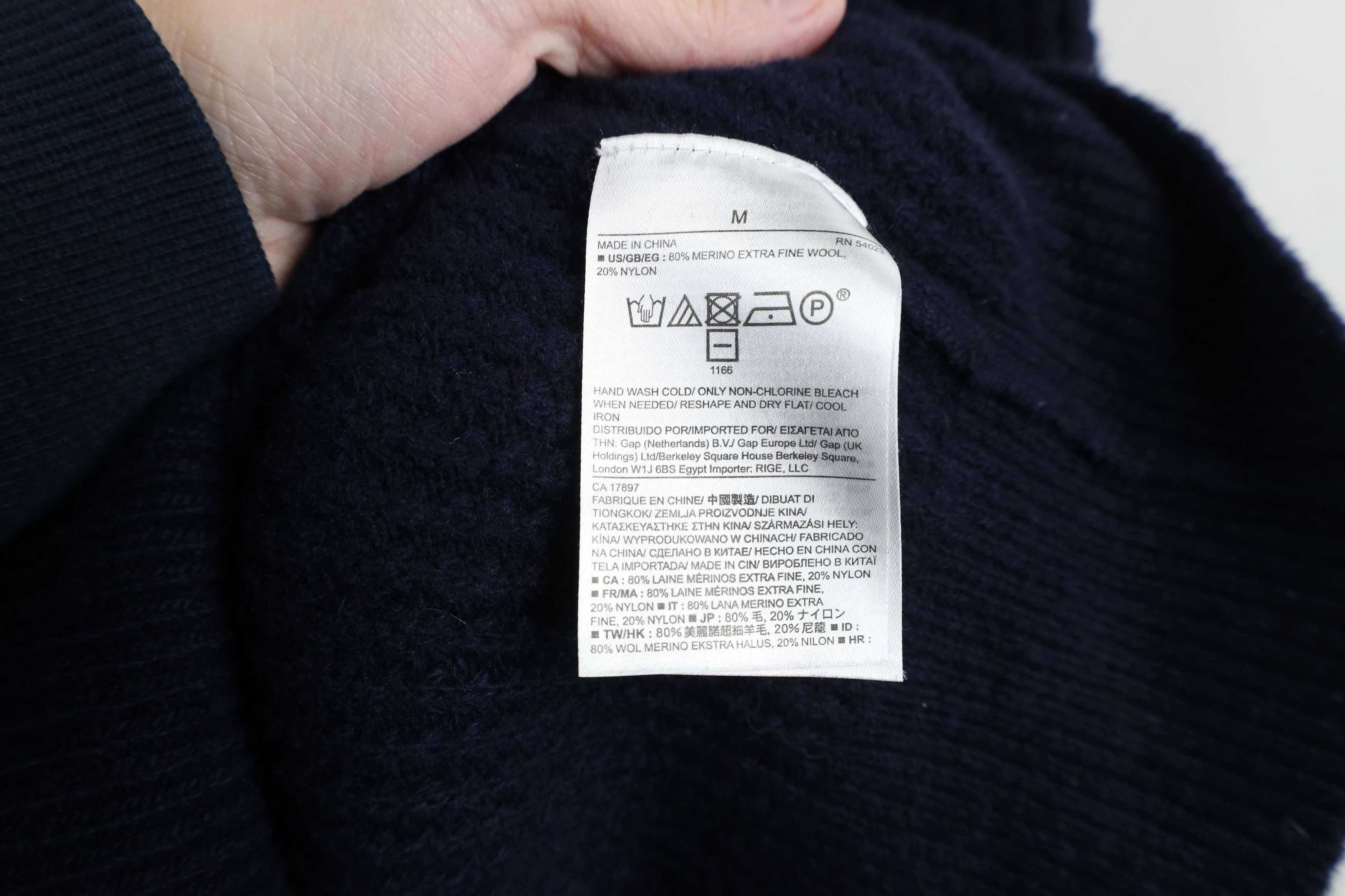 Banana Republic × Vintage Banana Republic Wool Italian Yarn Knit Thermal Sweater Blue Size US M / EU 48-50 / 2 - 6 Thumbnail