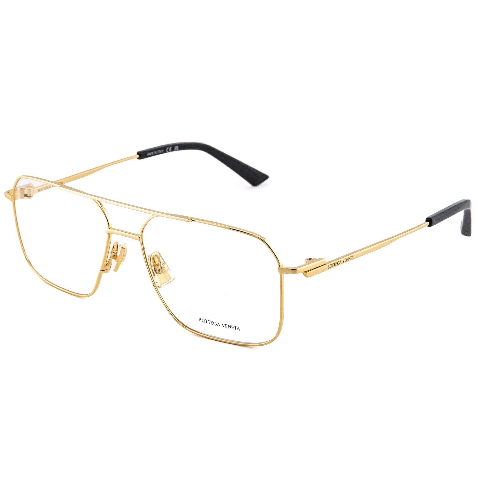 Bottega Veneta BOTTEGA VENETA 1384 CLASSIC BV1384O Gold Black Optical 003 Size ONE SIZE - 8 Thumbnail
