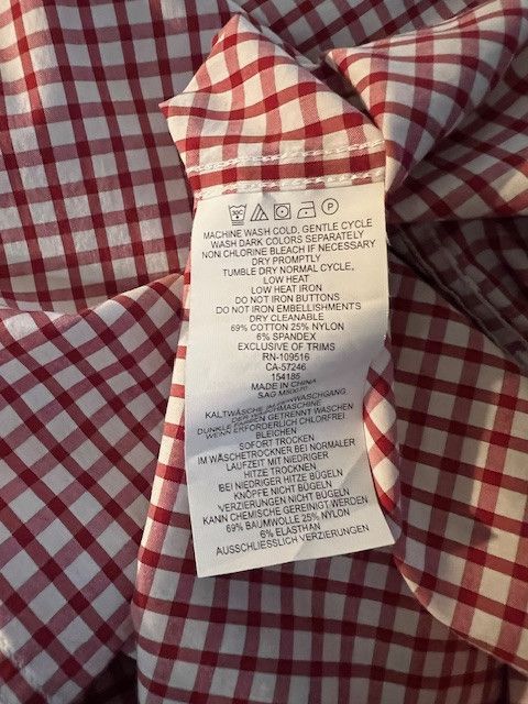 Victorinox VICTORINOX Men's gingham button up shirt M Size US M / EU 48-50 / 2 - 9 Thumbnail