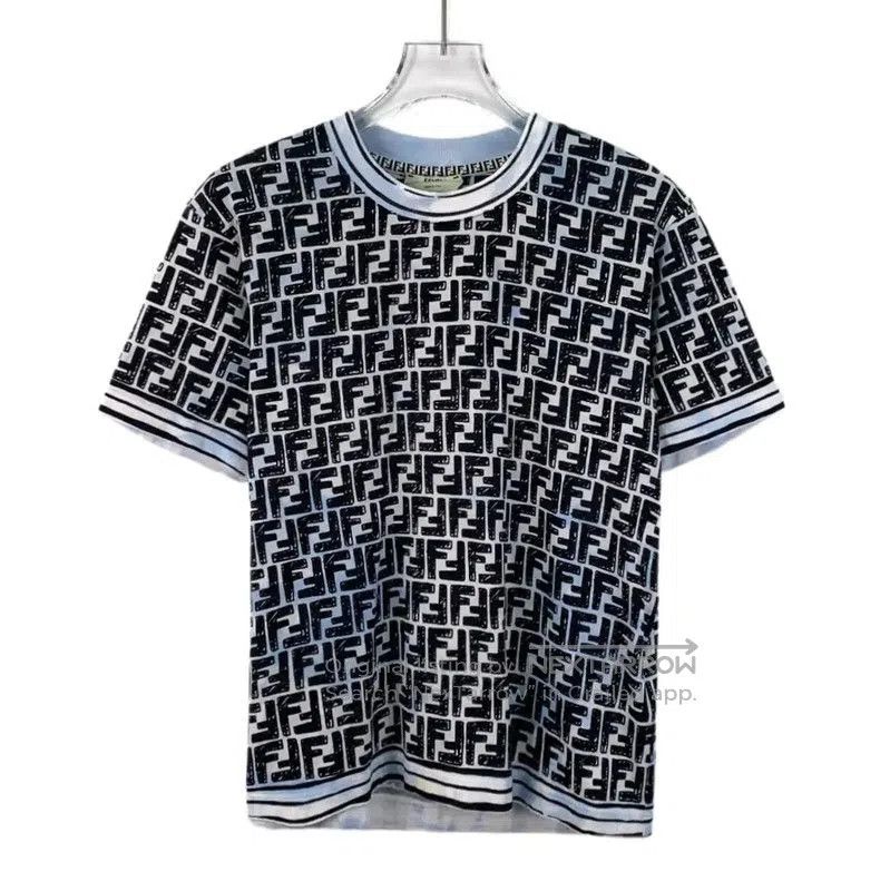 Fendi Fendi Blue Cotton T-Shirt for Women . Size M / US 6-8 / IT 42-44 - 1 Thumbnail