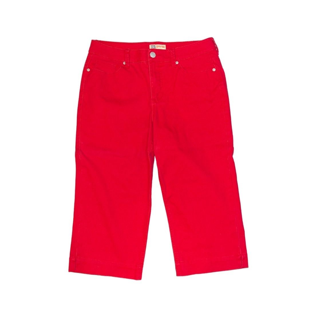 Faded Glory Capris Jean Red Pants Stretch Missy Size 8 Y2K 90s Casual Size 30" / US 8 / IT 44 - 1 Thumbnail